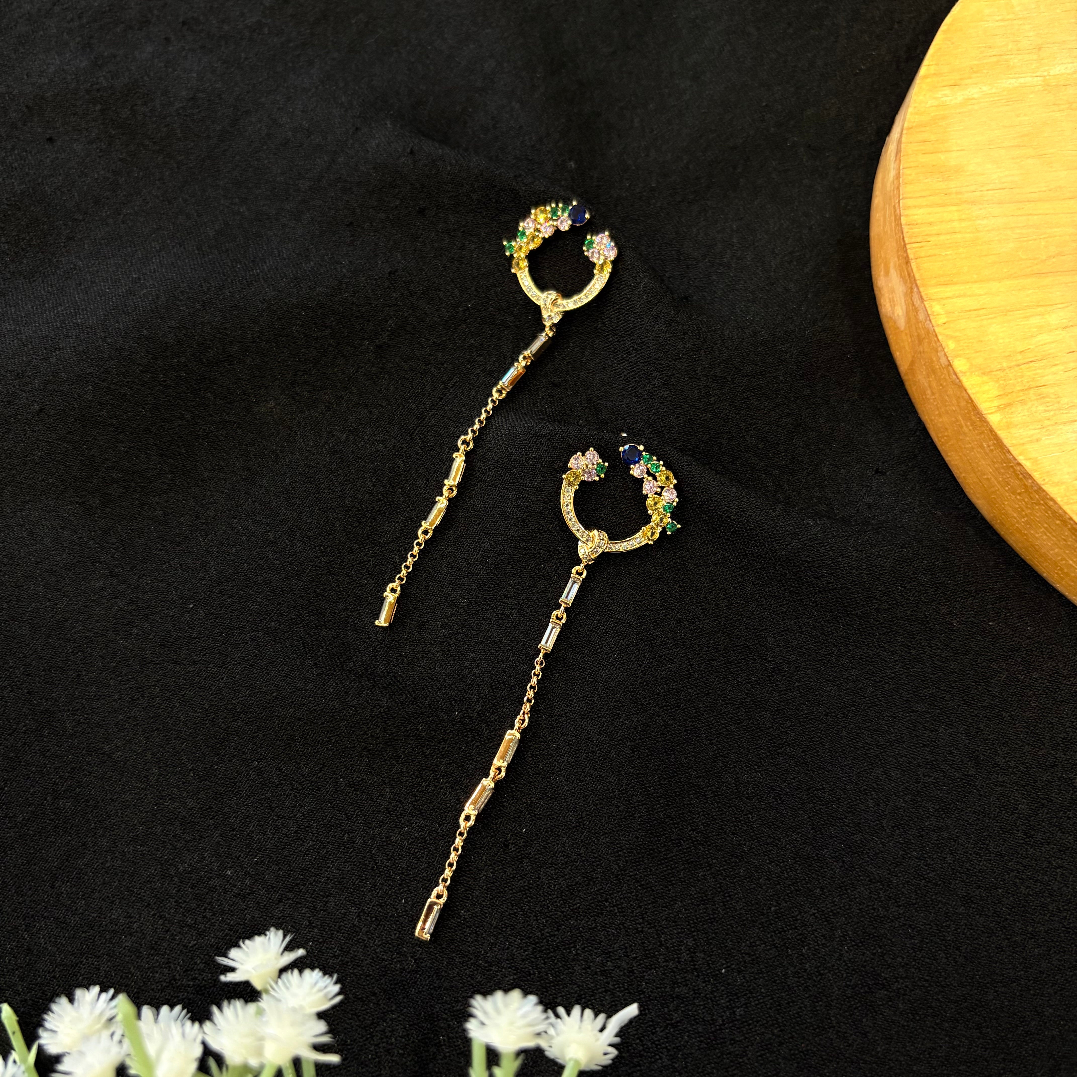 Celeste Bow Drop Earrings