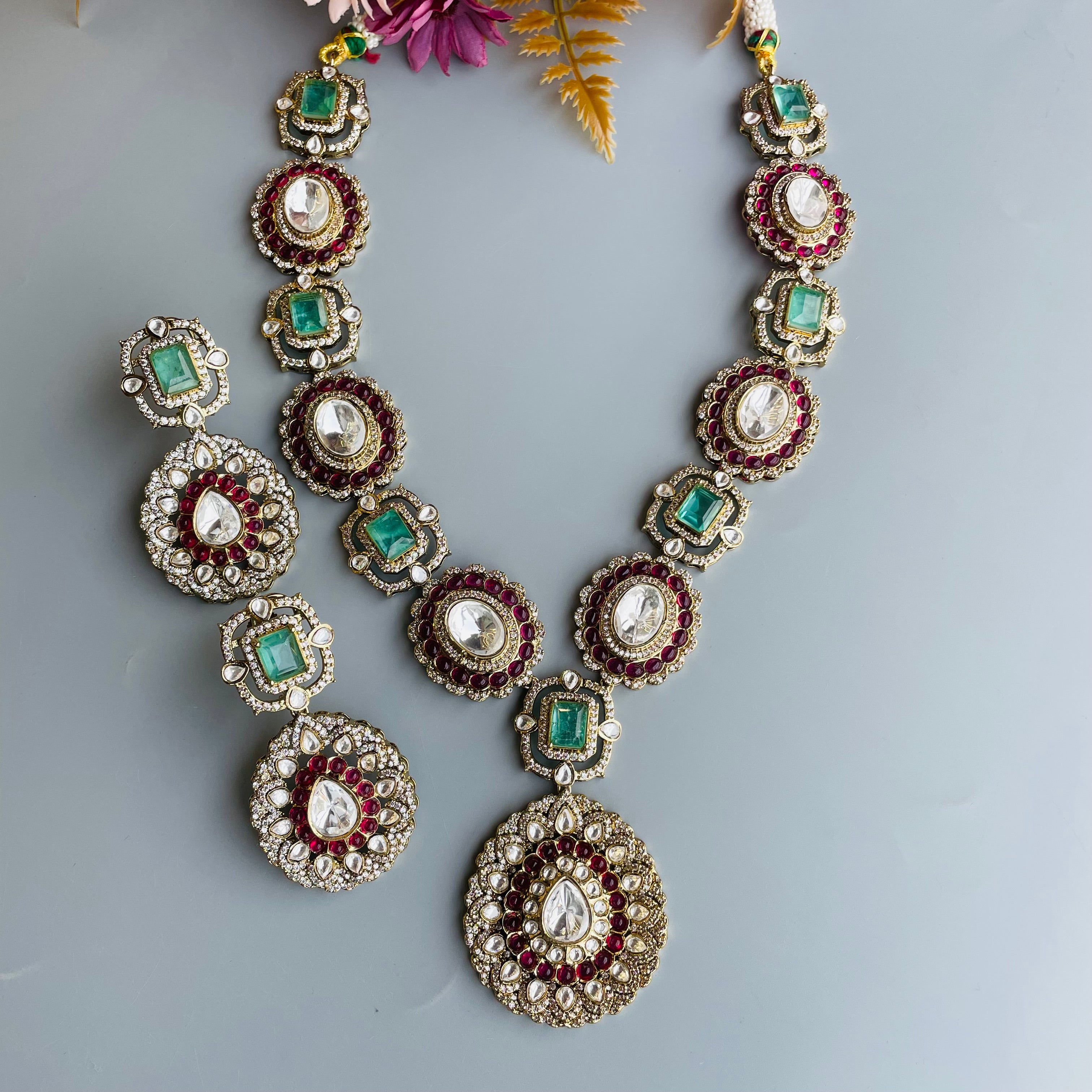 Nayaab Shalok Polki Neckpiece