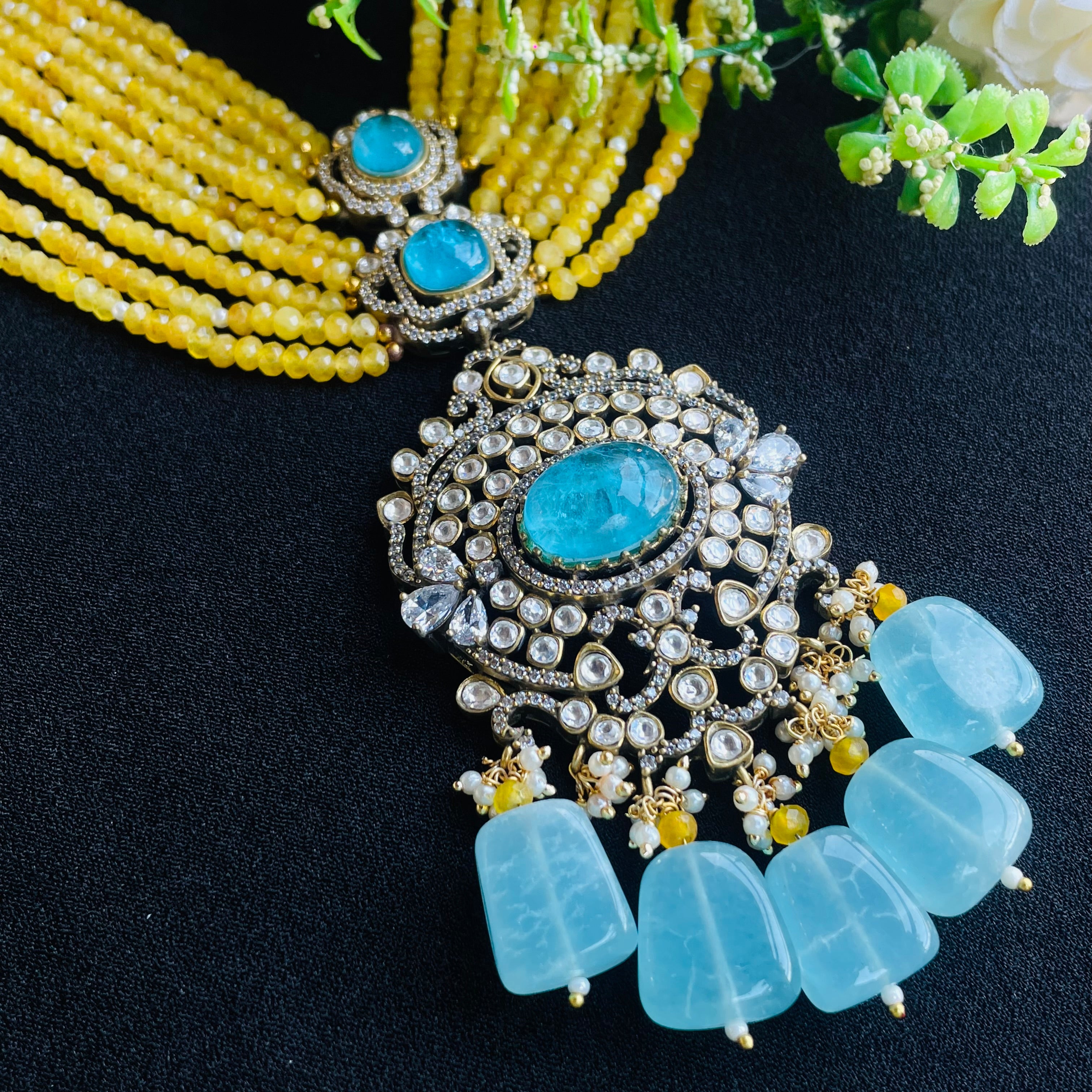 nayaab adya Polki neckpiece