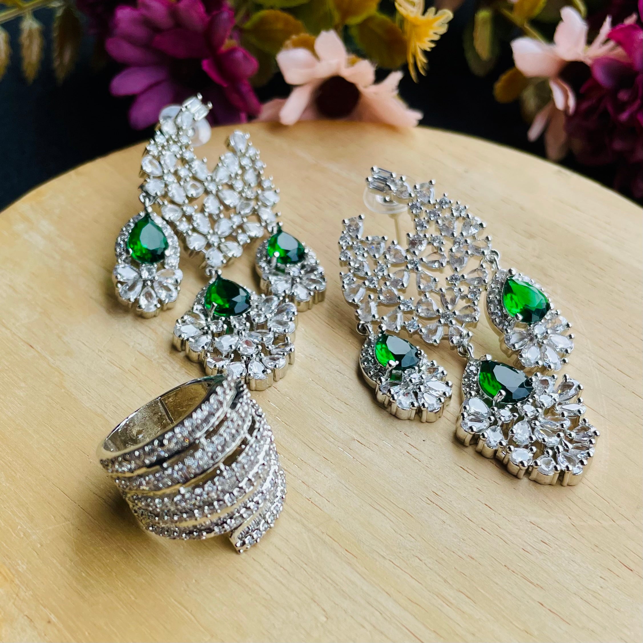 Ad ring & Earrings combo