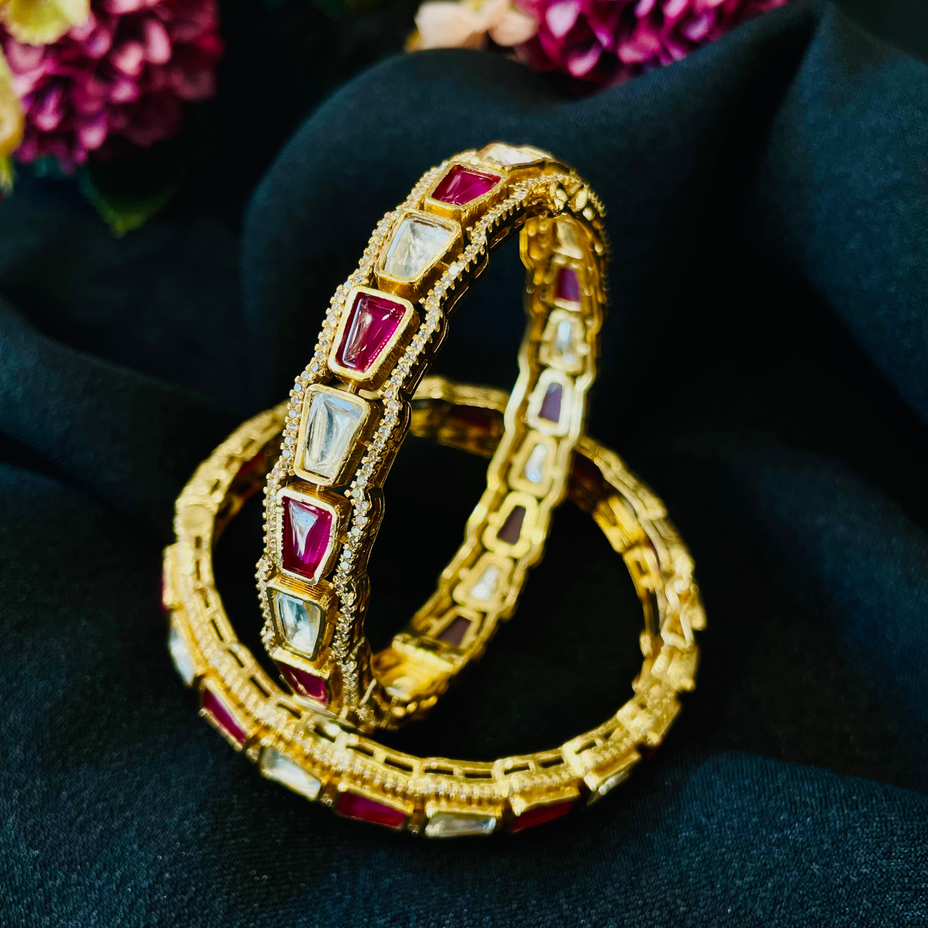 Nayaab Mahi Polki Bangles