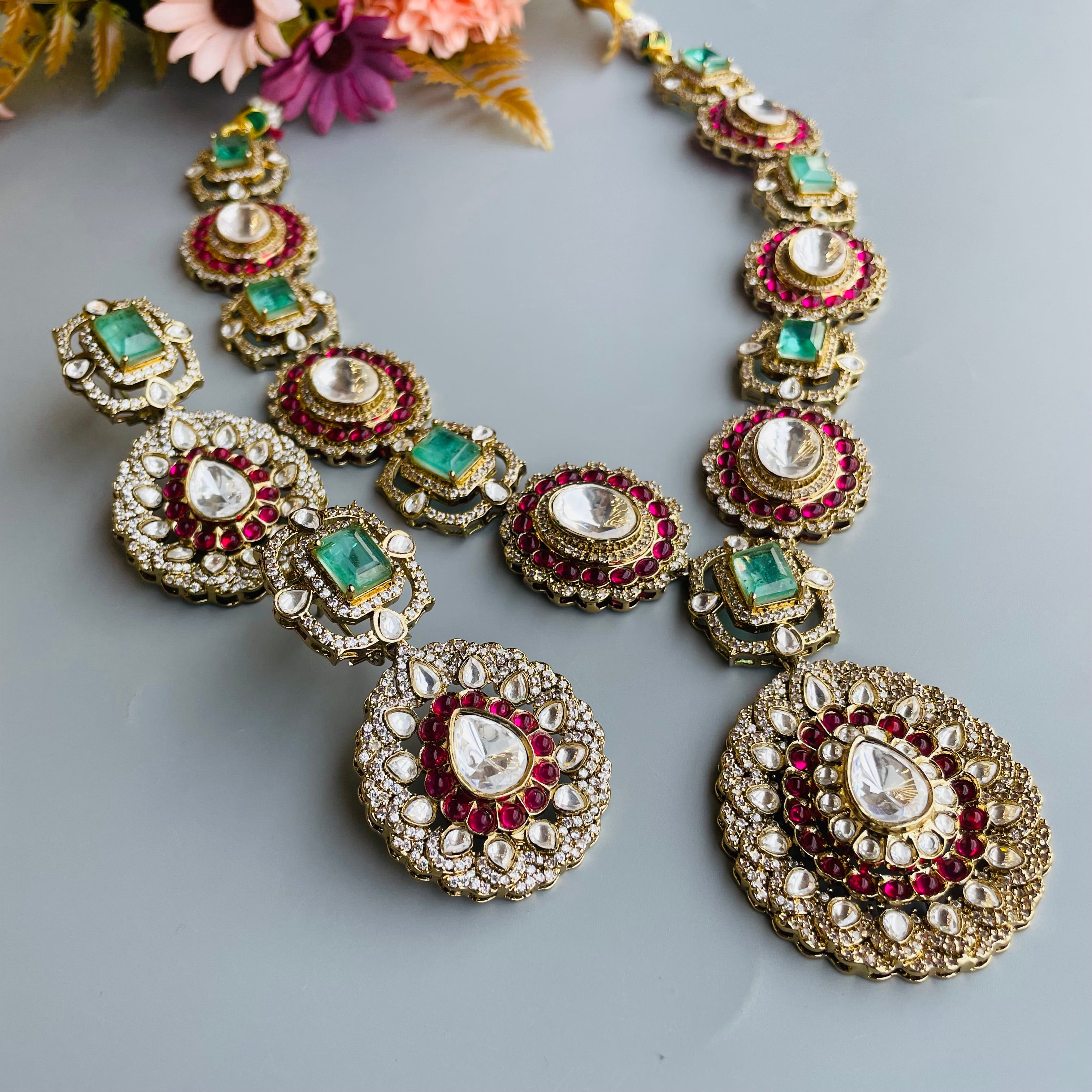 Nayaab Shalok Polki Neckpiece