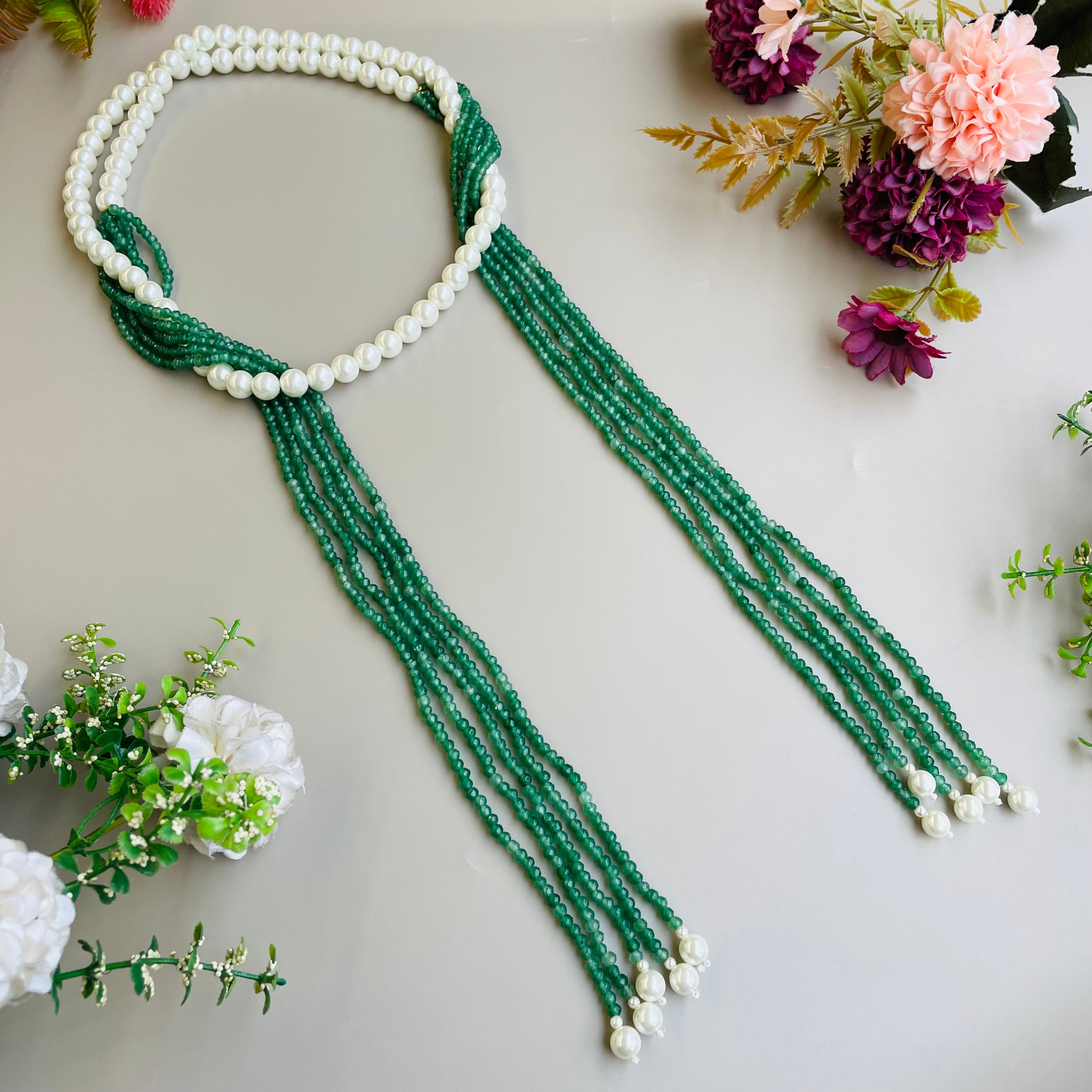 Nayaab jigyasa Pearl long mala