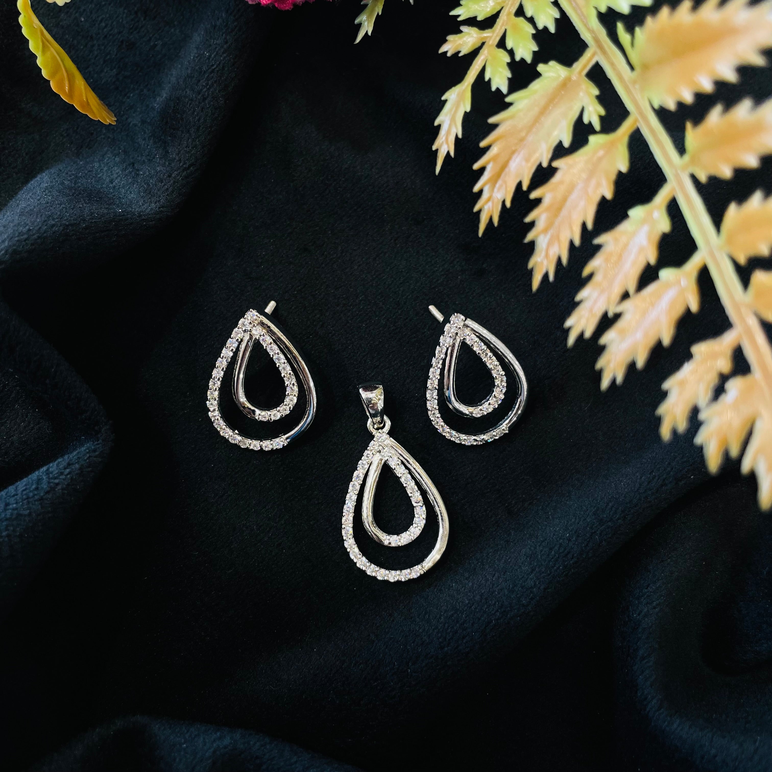 Vs Sterling Silver Pendant Set 03 7g