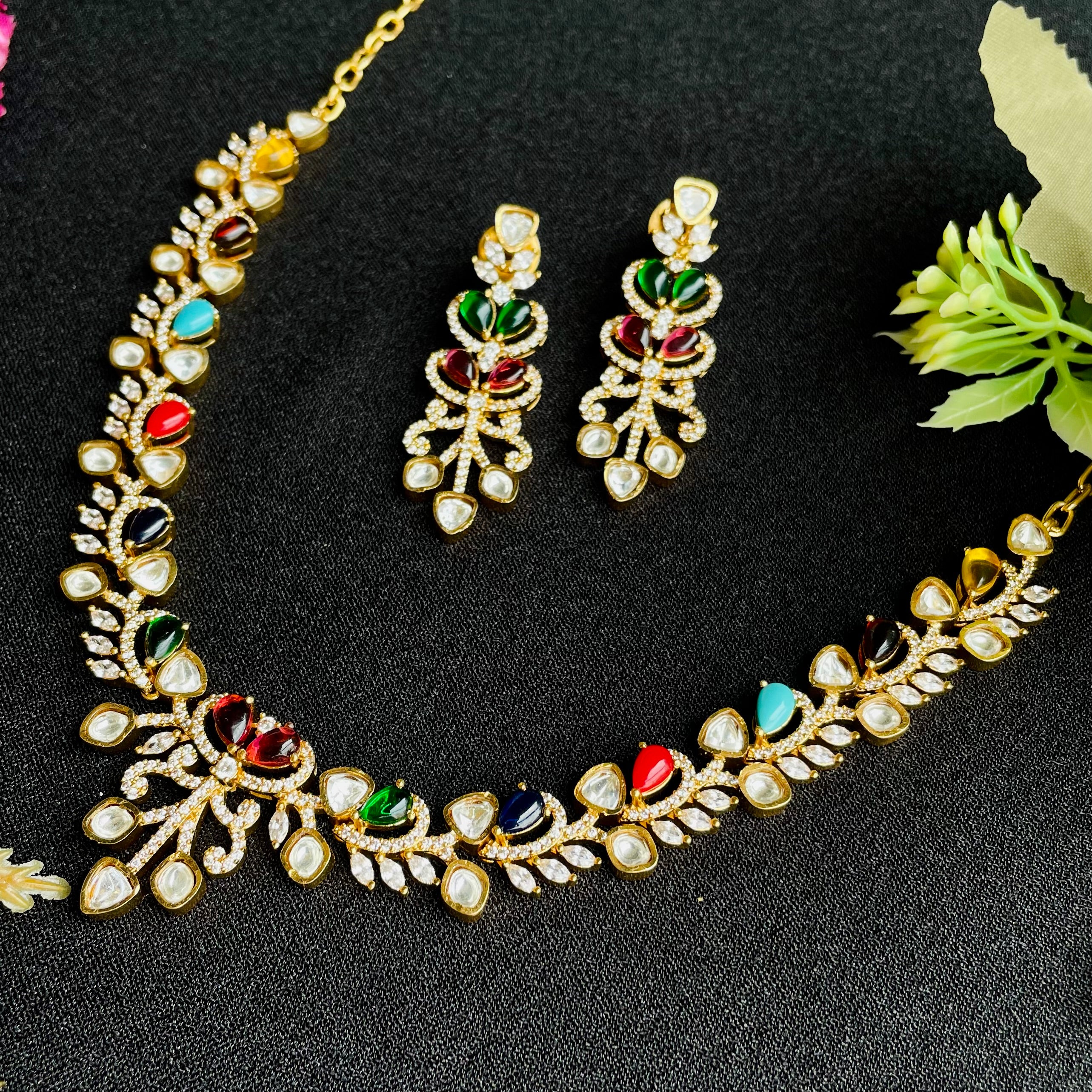 Nayaab Shreya Polki Neckpiece