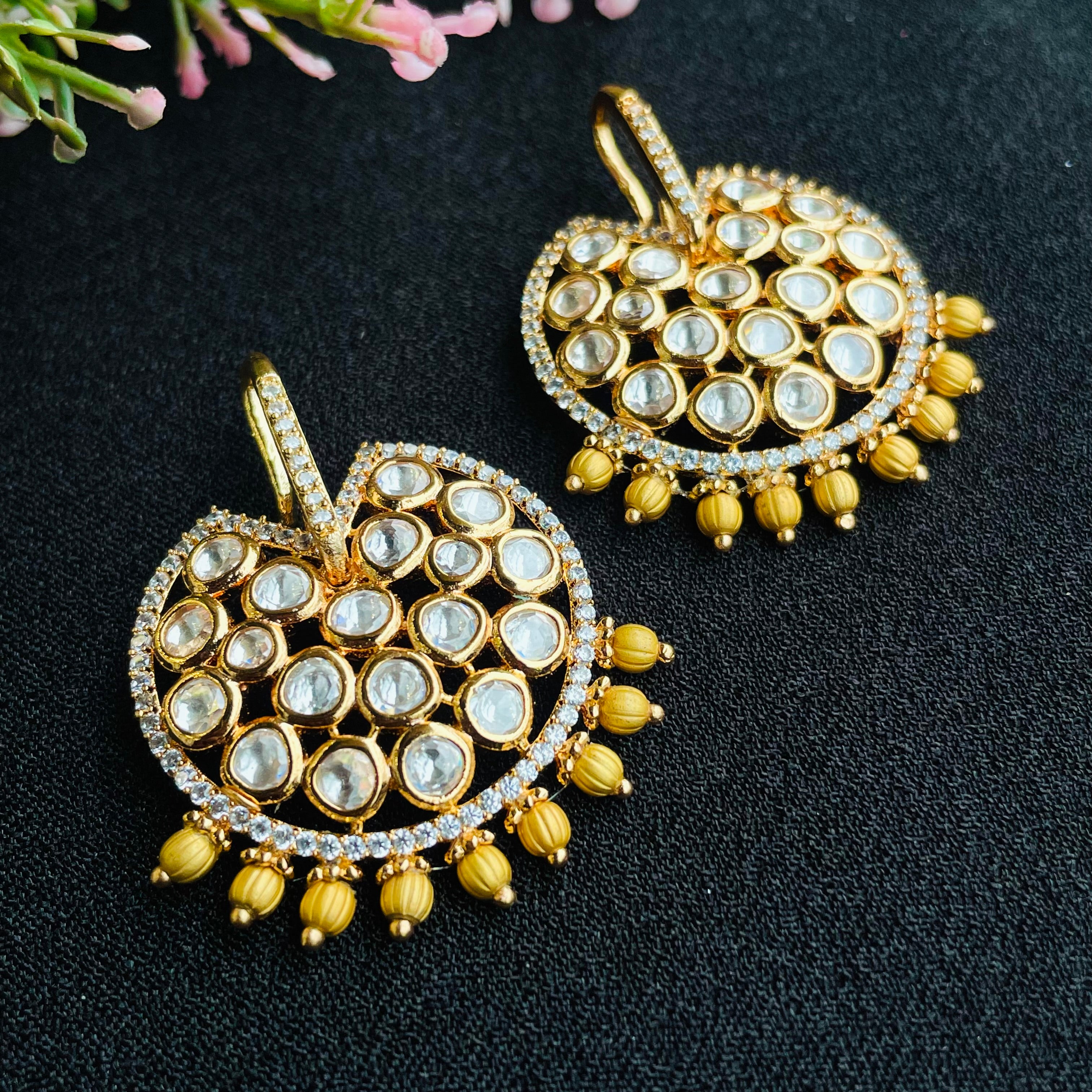 Nayaab Eshani Polki Earrings