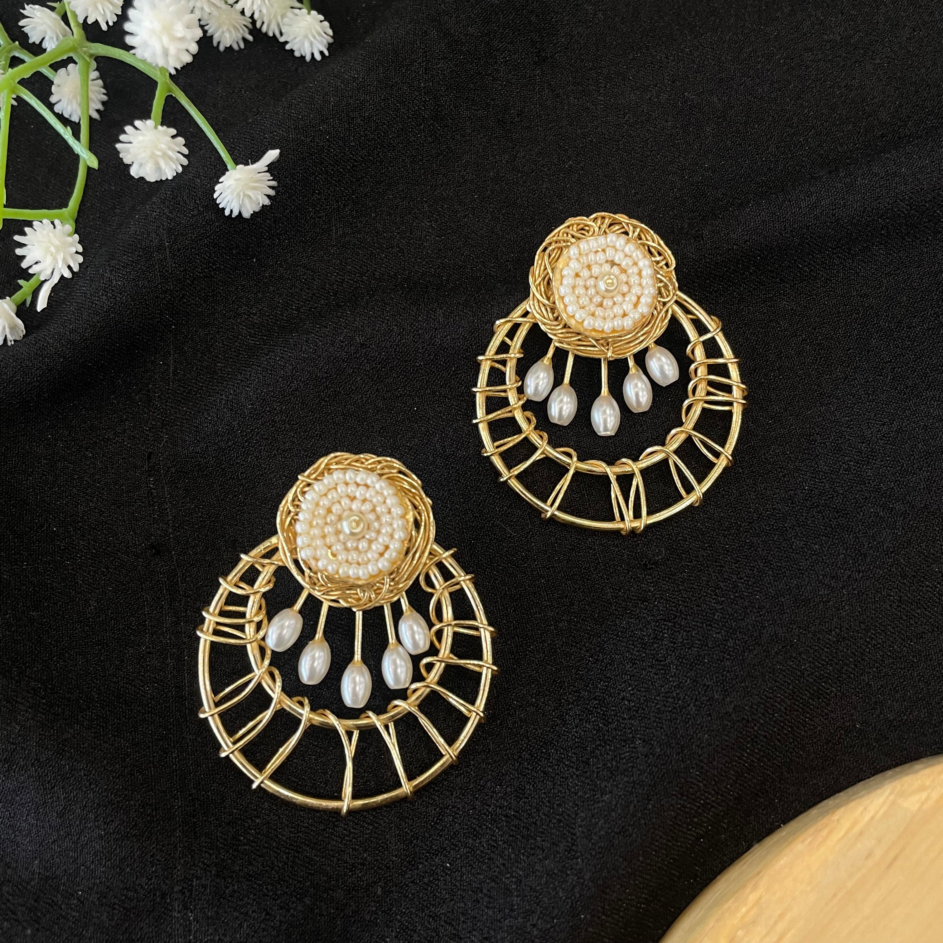 Pearl Orbit Earrings