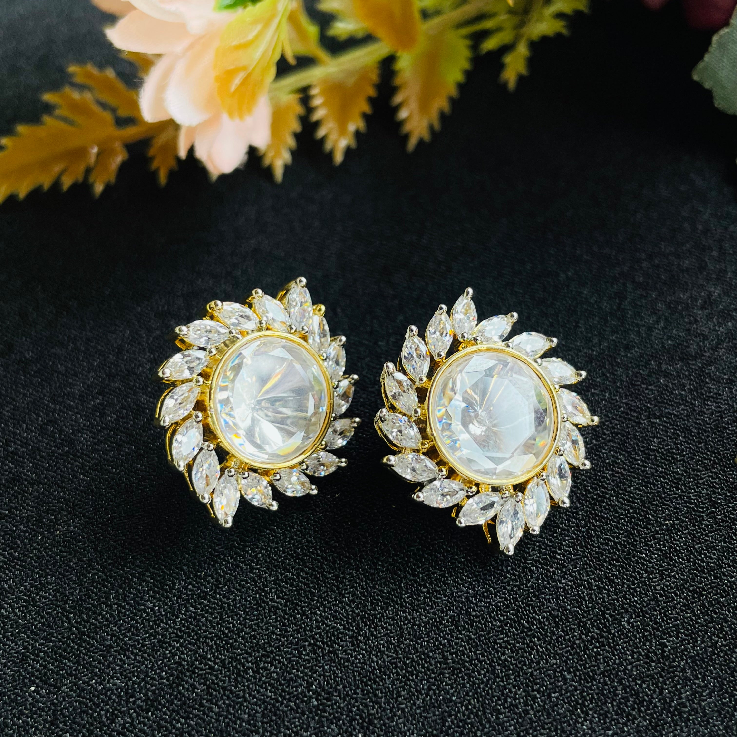 Nayaab Saanvi Polki Pendant With Free Ring adjustable