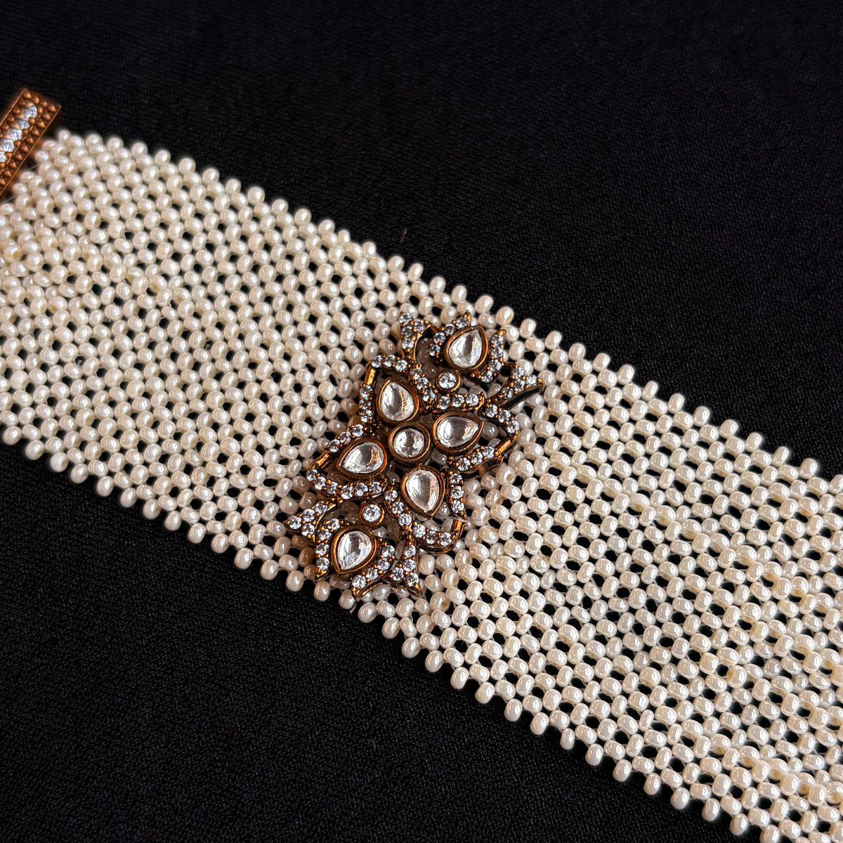 Aadya Pearl Statement Bracelet