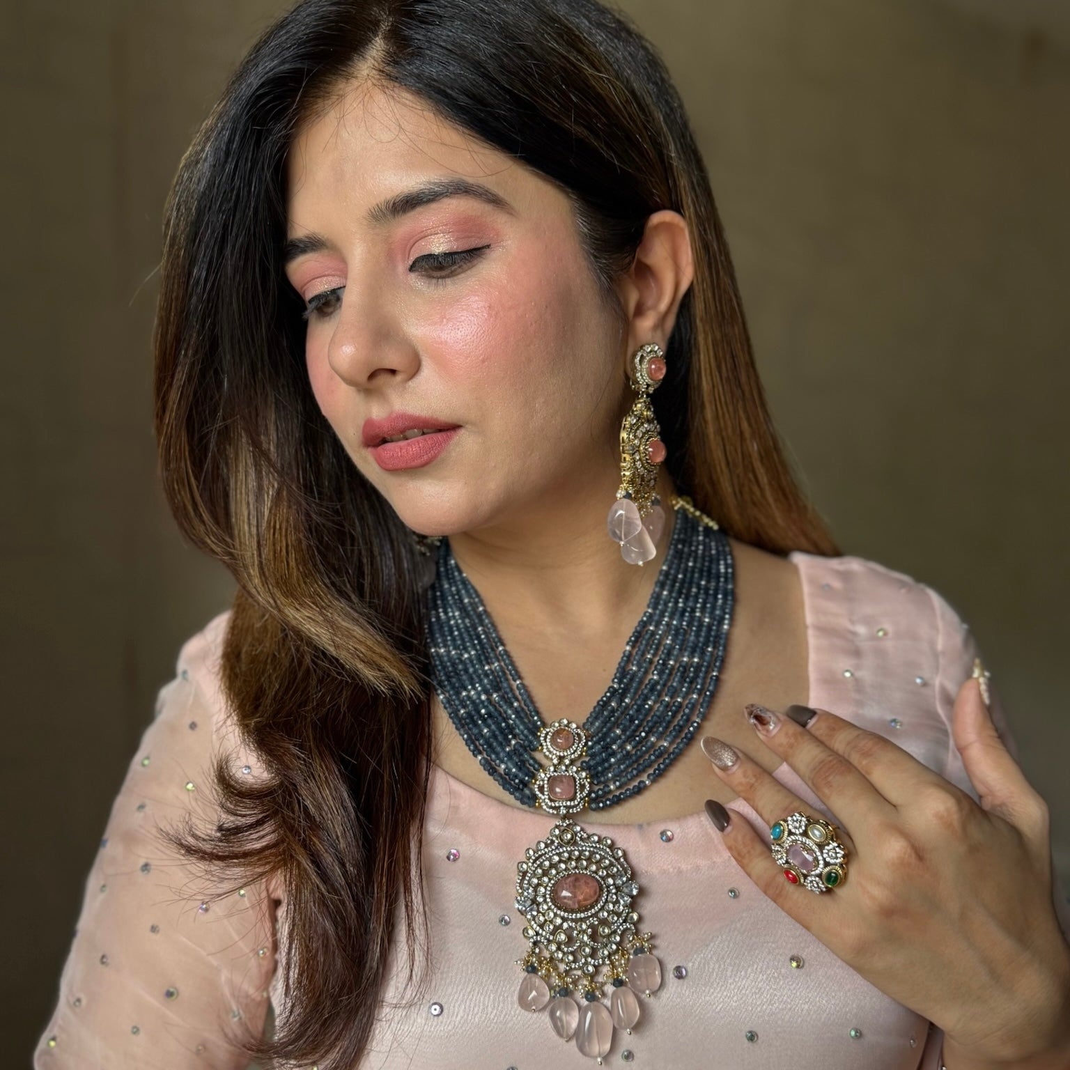 Nayaab Adya Polki Neckpiece