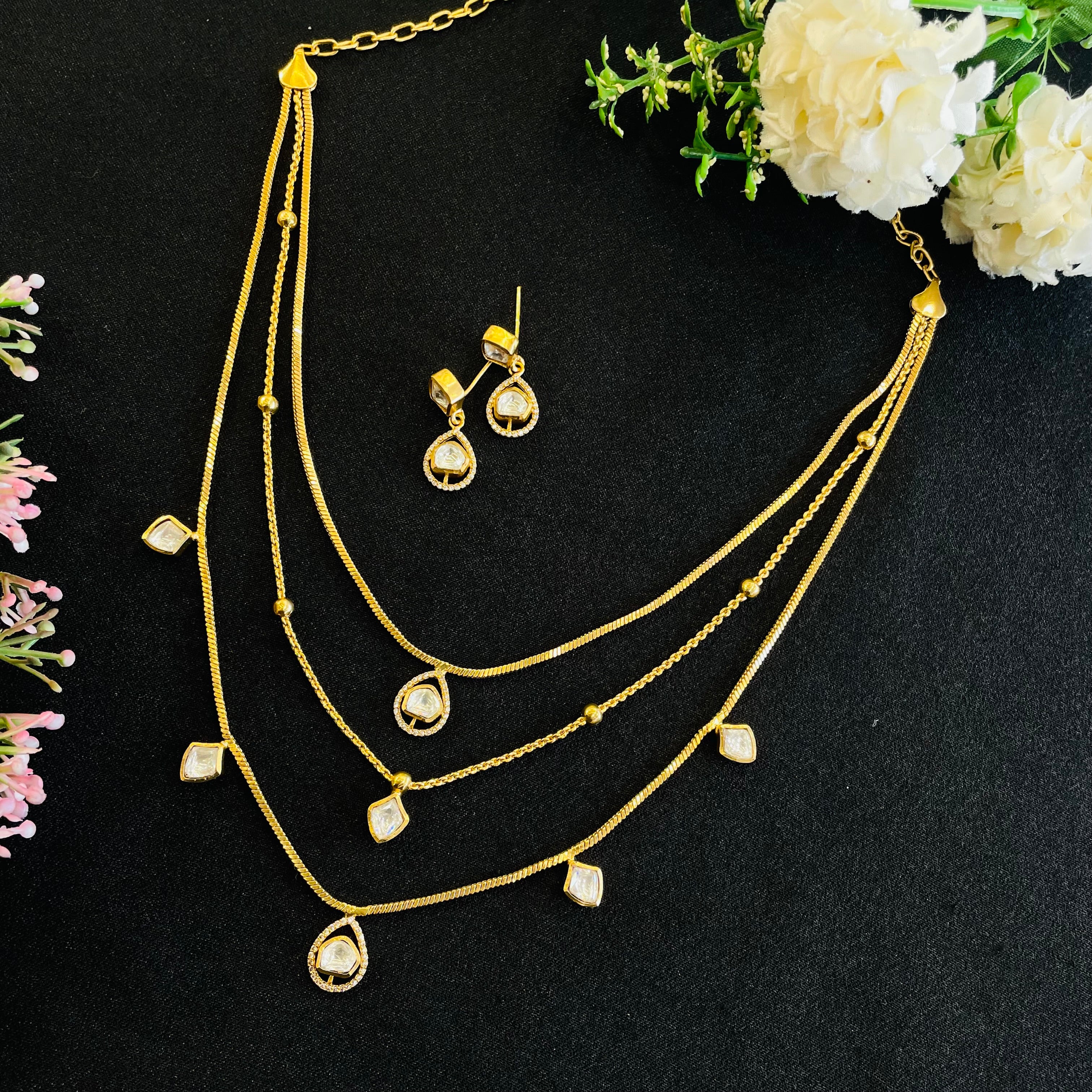 Nayaab Anushka Polki Neckpiece