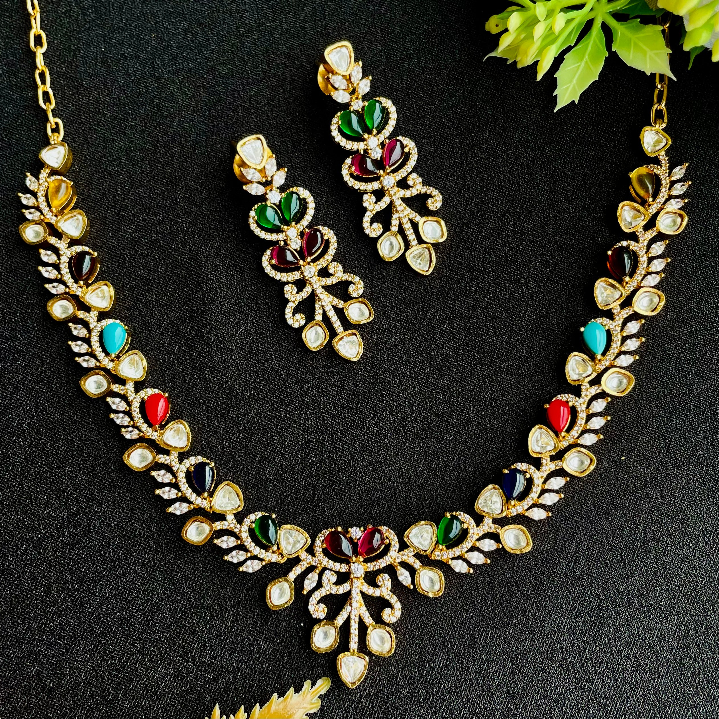 Nayaab Shreya Polki Neckpiece