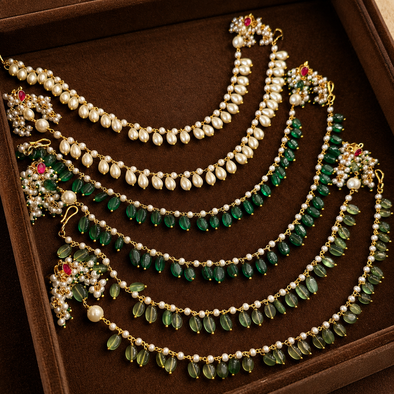 Nayaab isha kanchain earrings