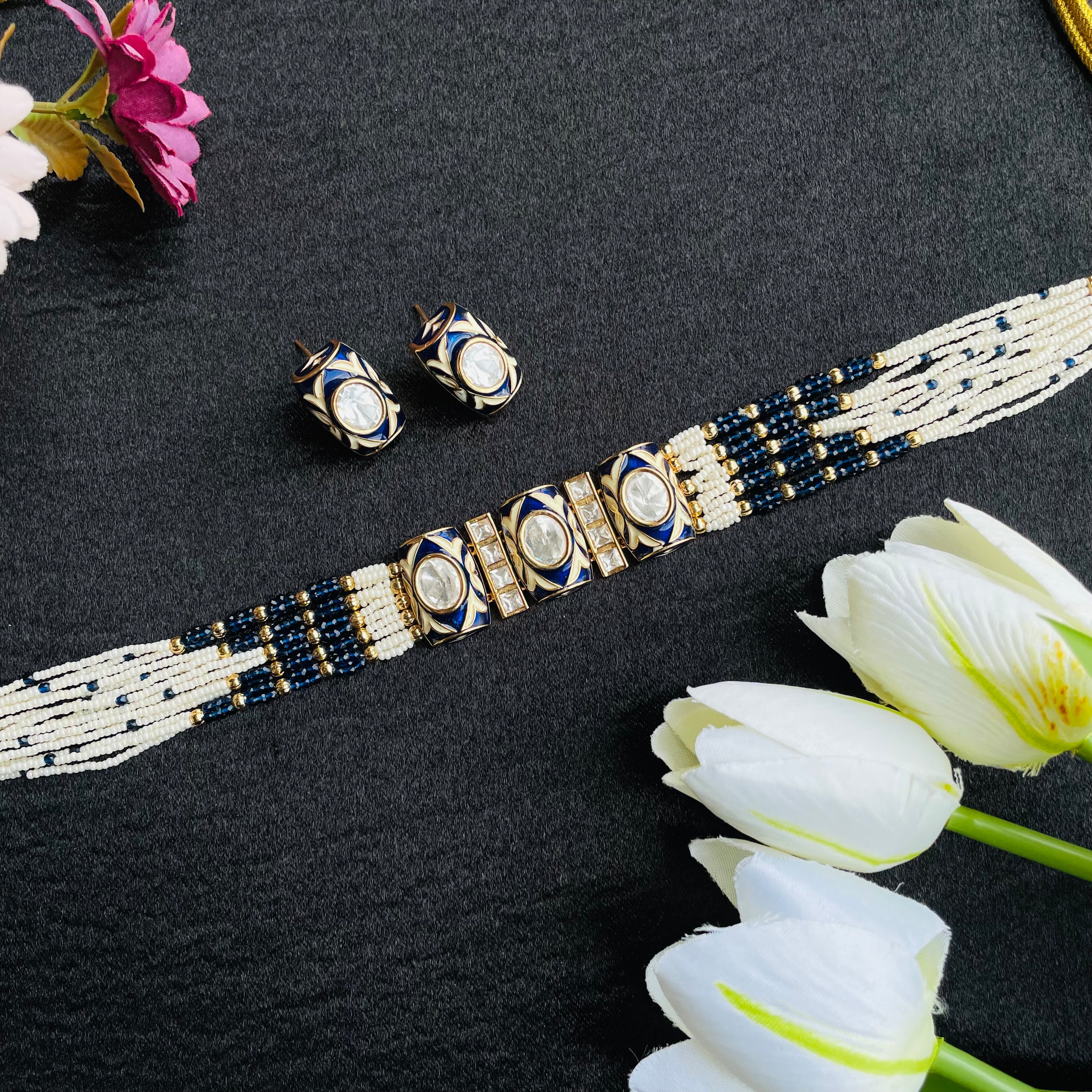 Nayaab Hina polki choker