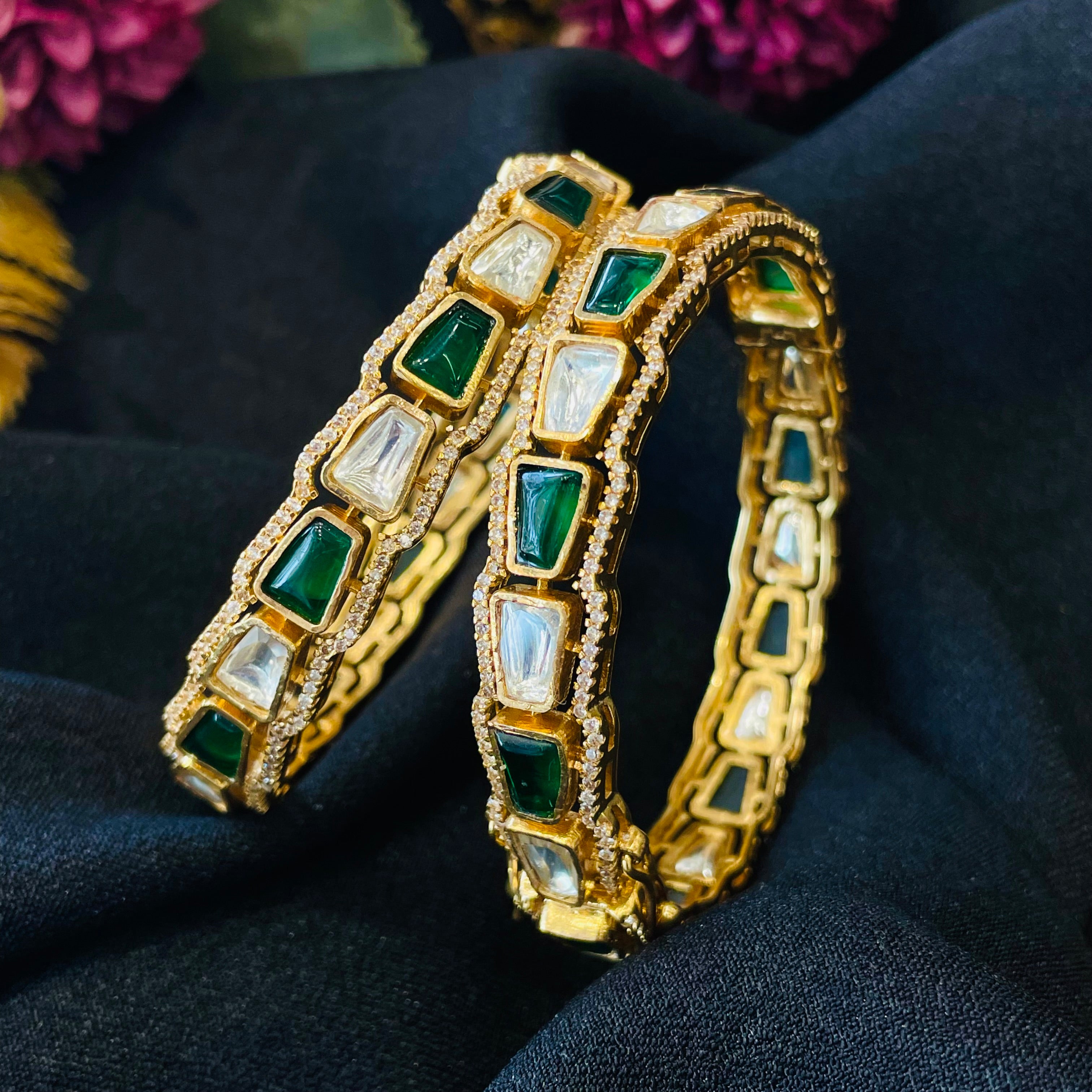 Nayaab Mahi Polki Bangles