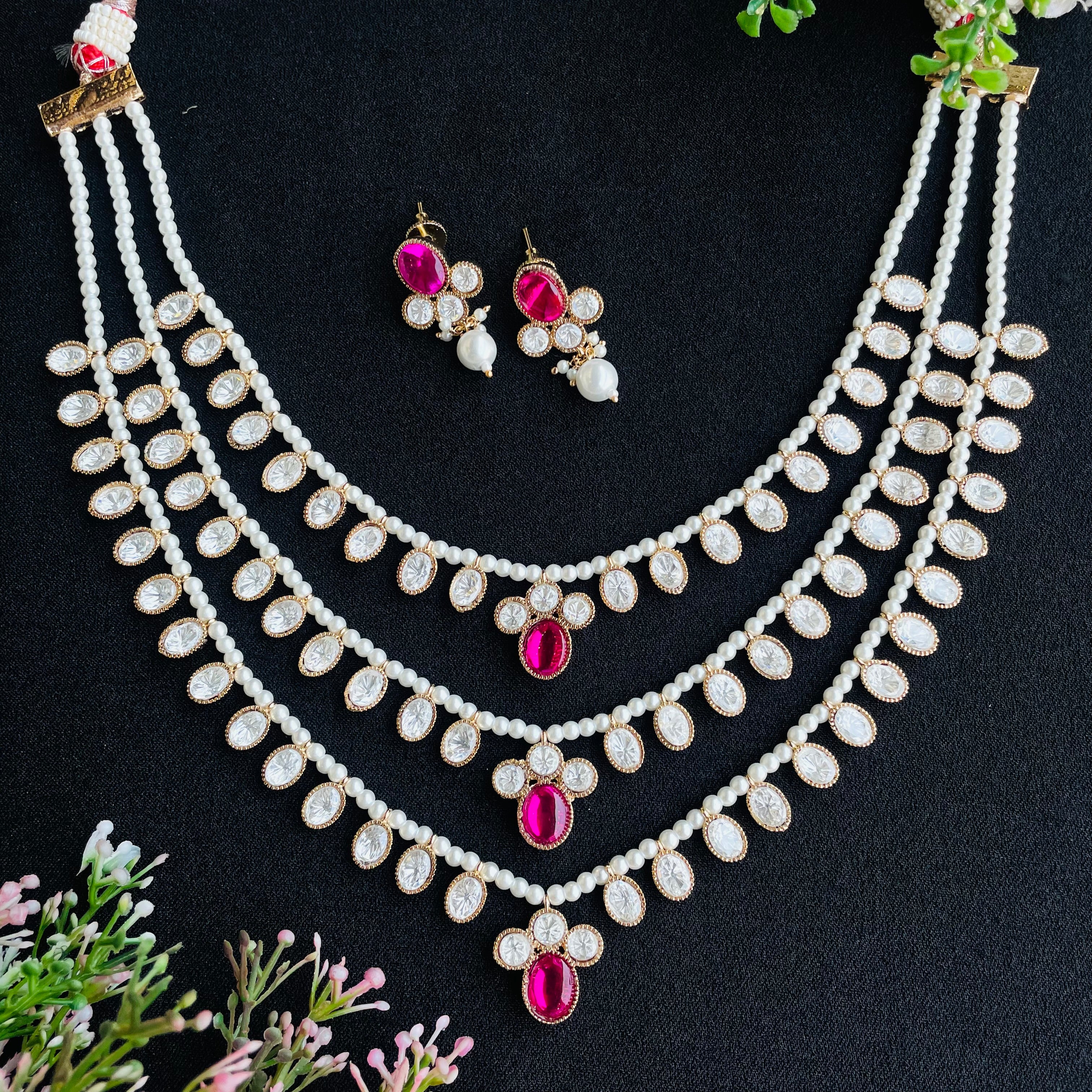 Nayaab devanshi polki neckpiece