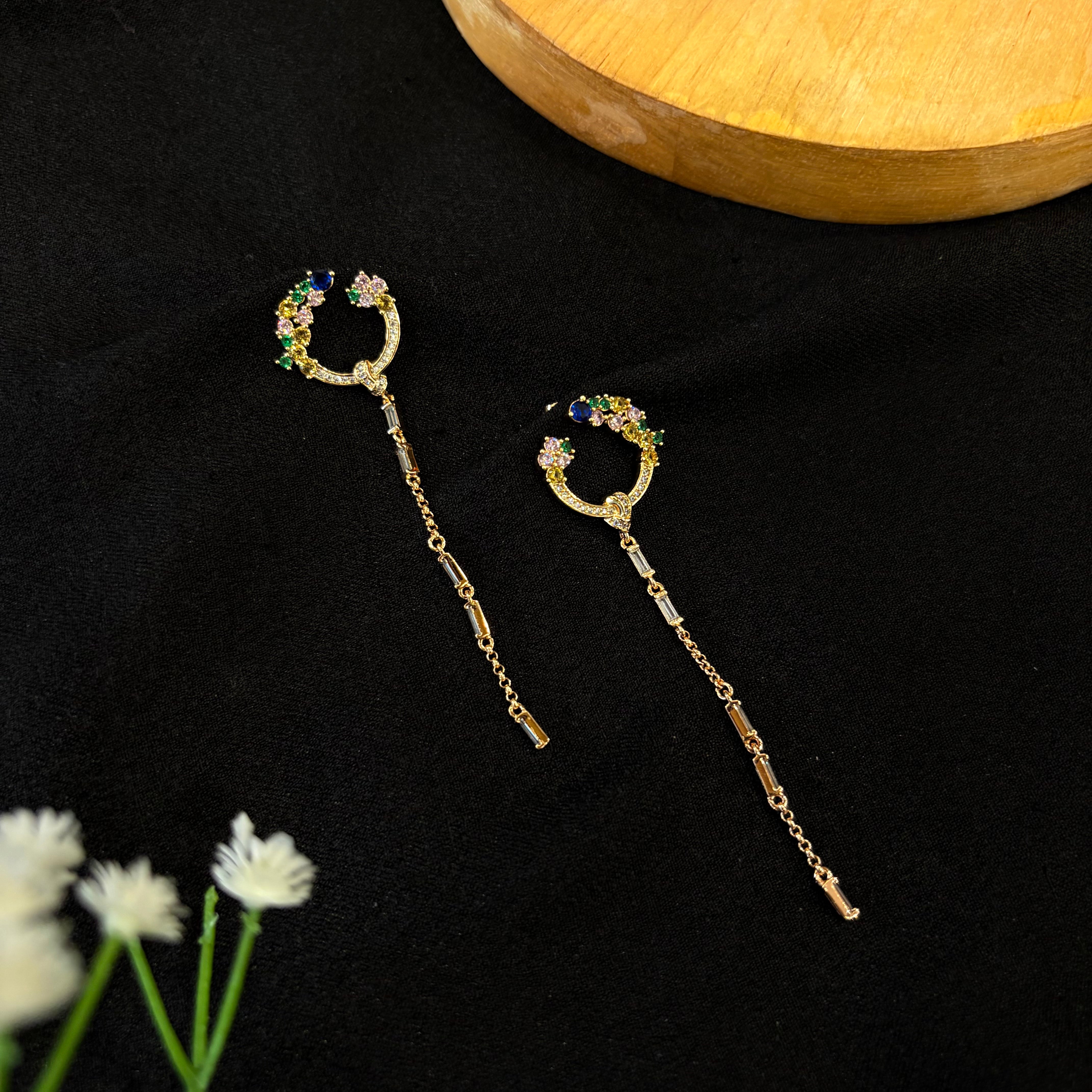 Celeste Bow Drop Earrings