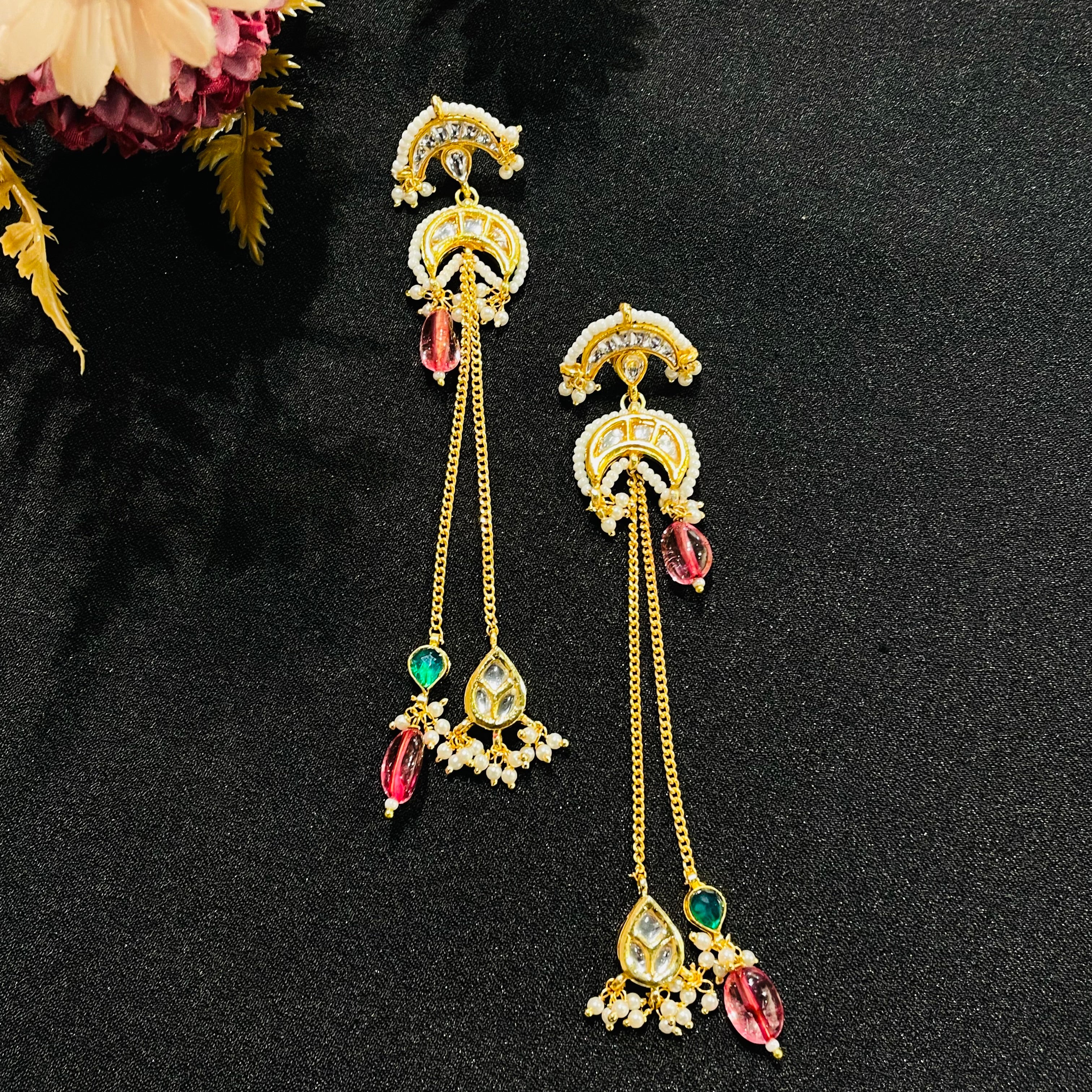 Nayaab Alisha Polki Earrings