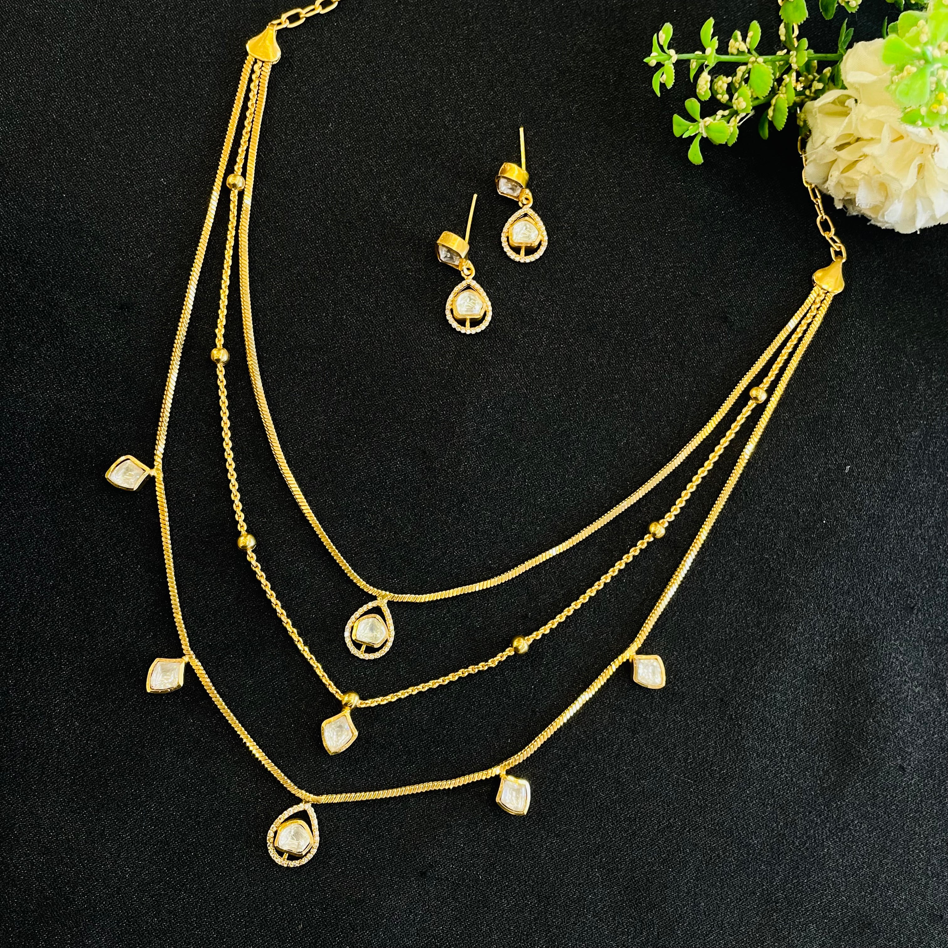 Nayaab Anushka Polki Neckpiece