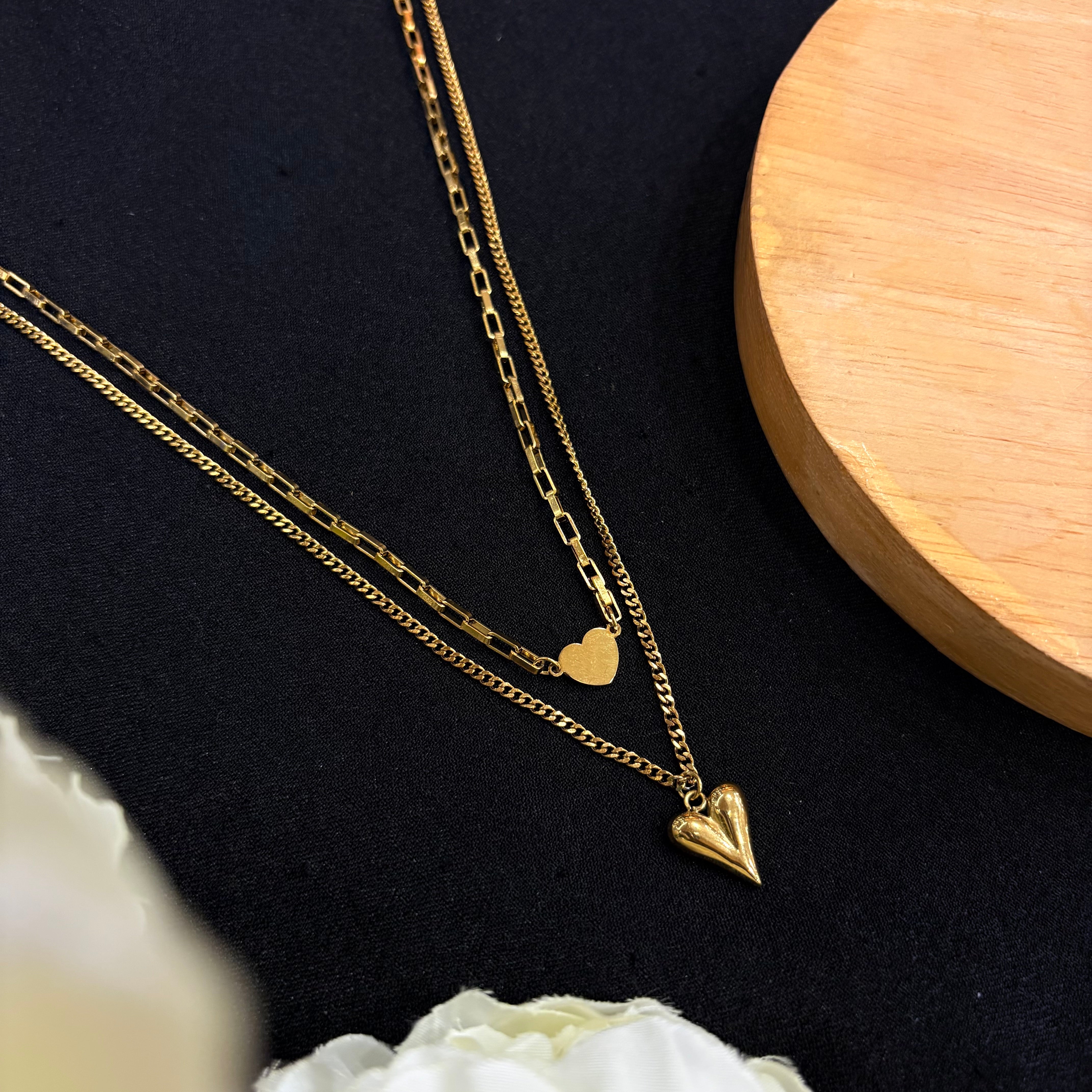 Amora Heart Layered Neck Chain