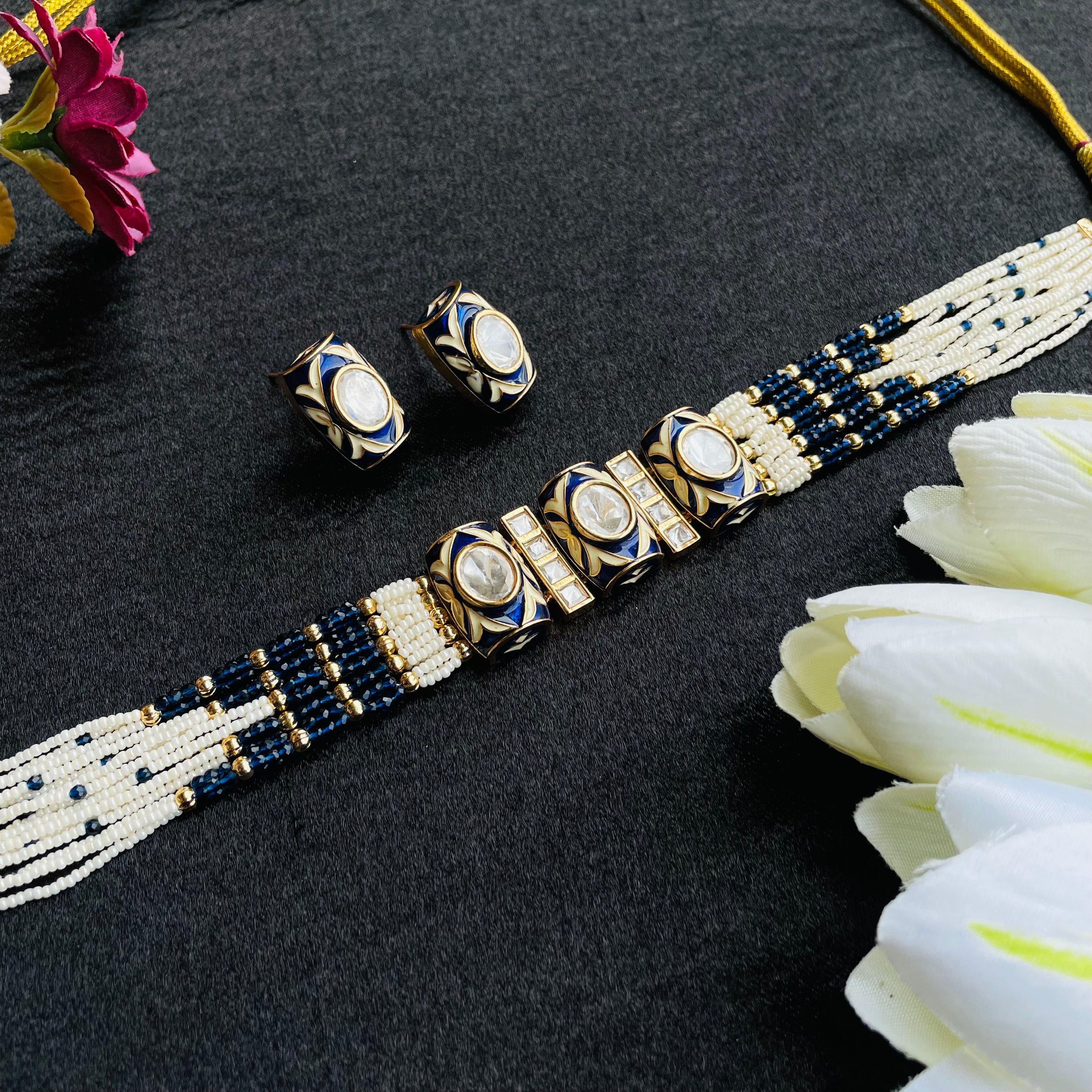 Nayaab Hina polki choker