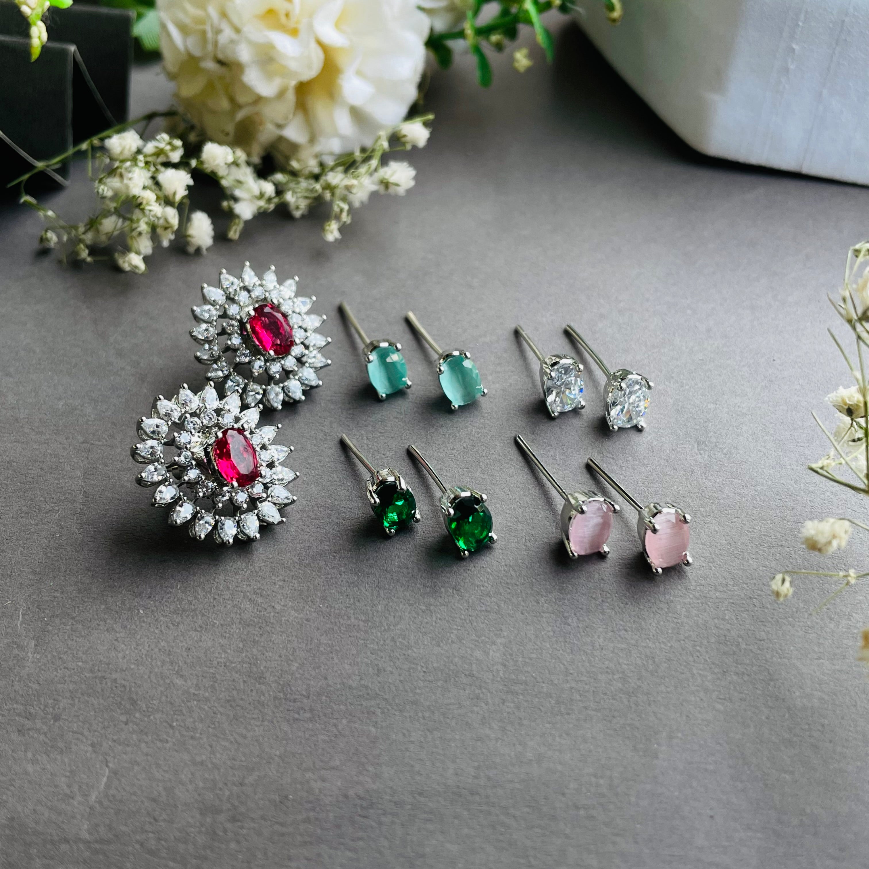 Ad Lucy studs colour changeable