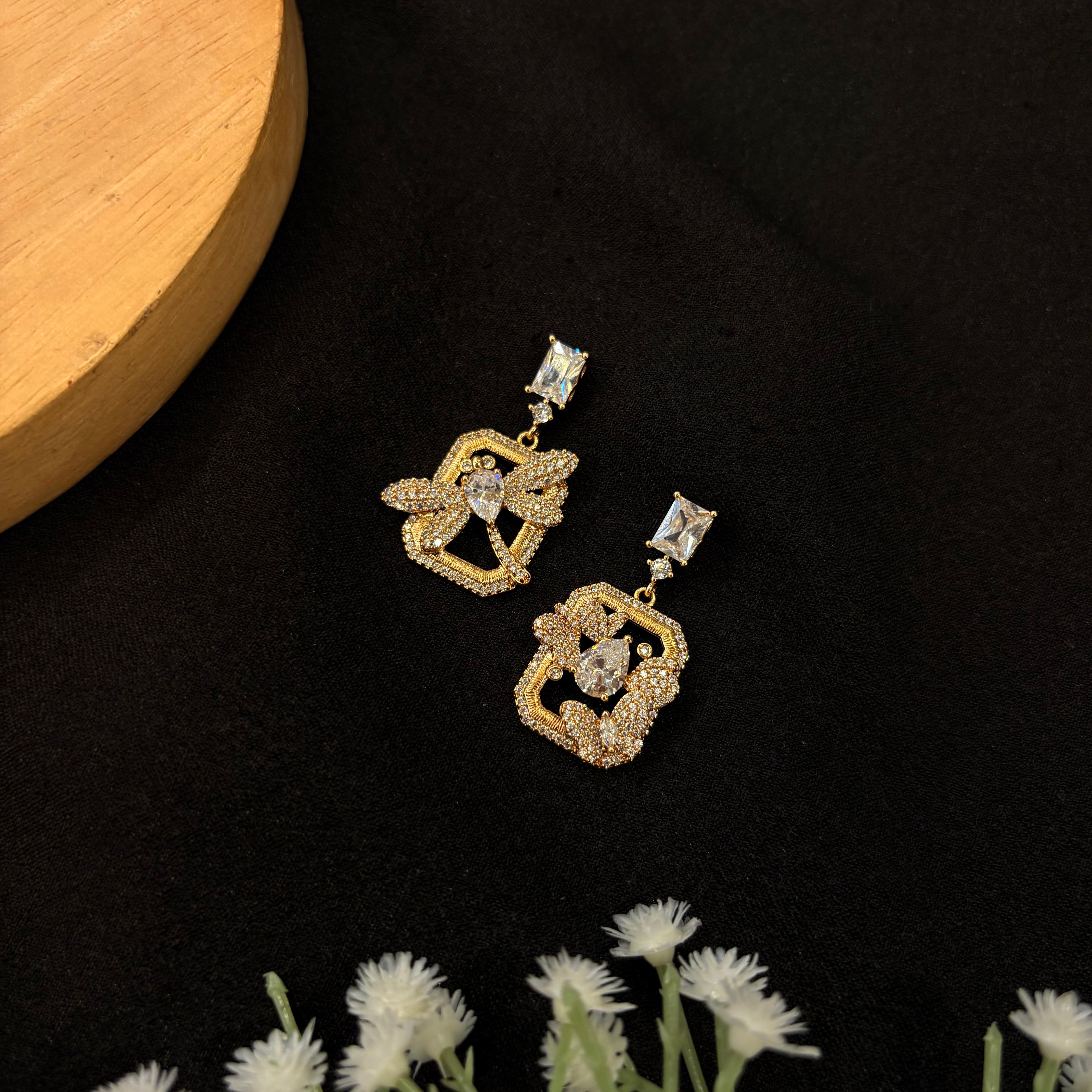 Elara Crystal Bloom Earrings