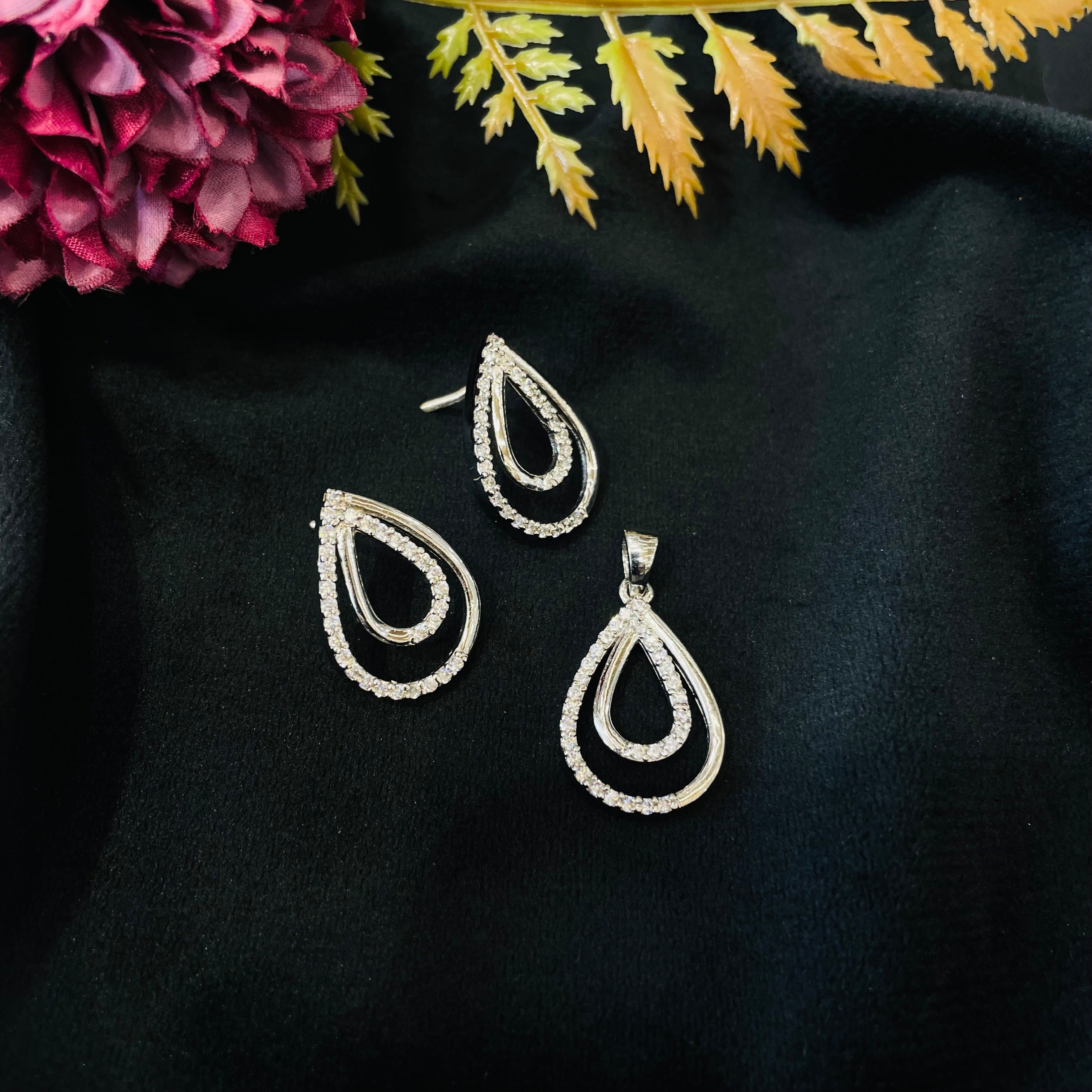 Vs Sterling Silver Pendant Set 03 7g