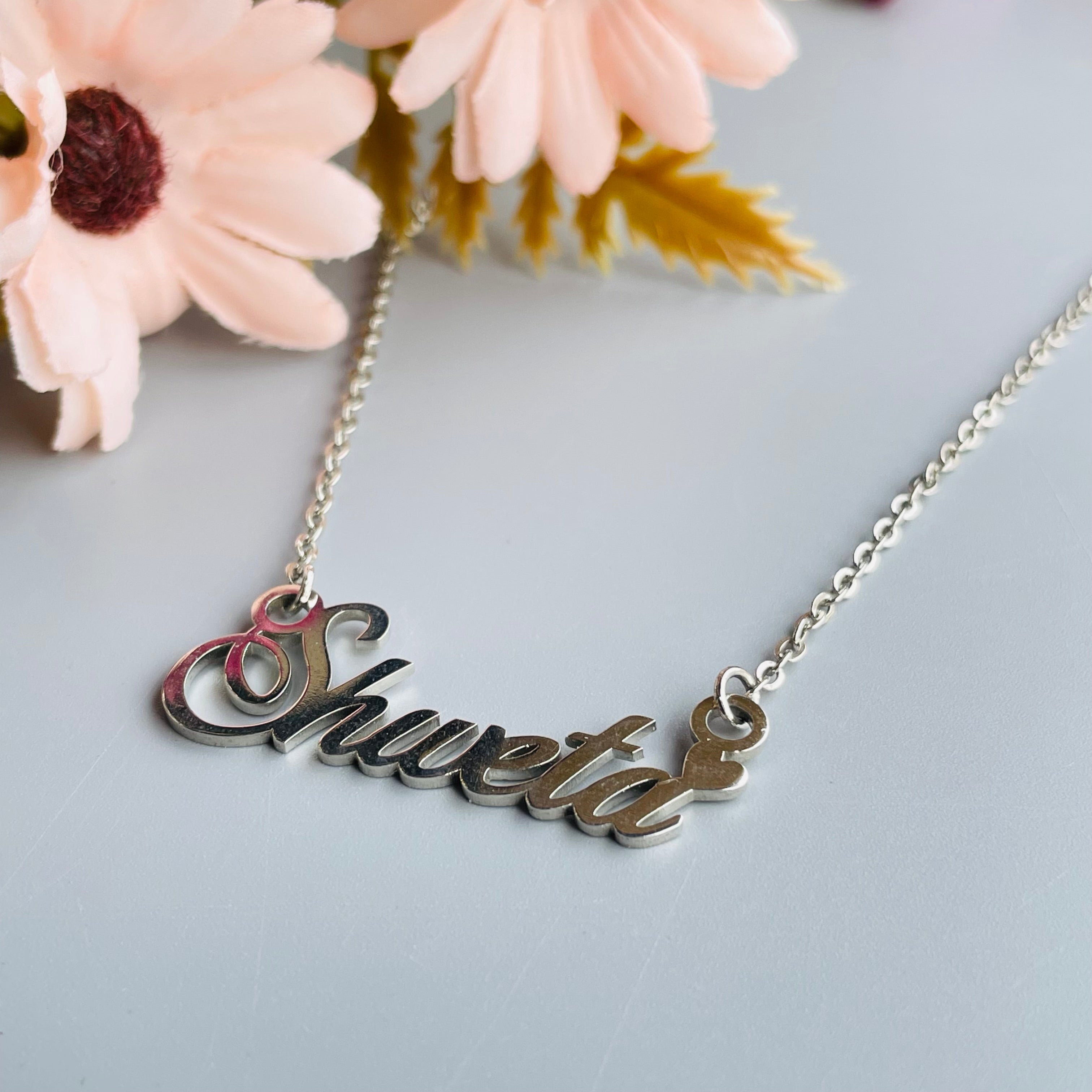 Vs sterling silver customise - name pendant