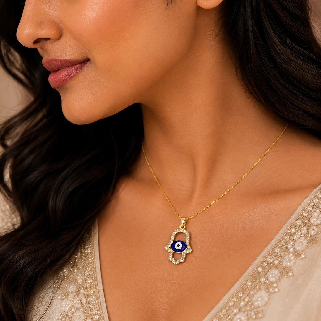 Nazar Hamsa Neck chain
