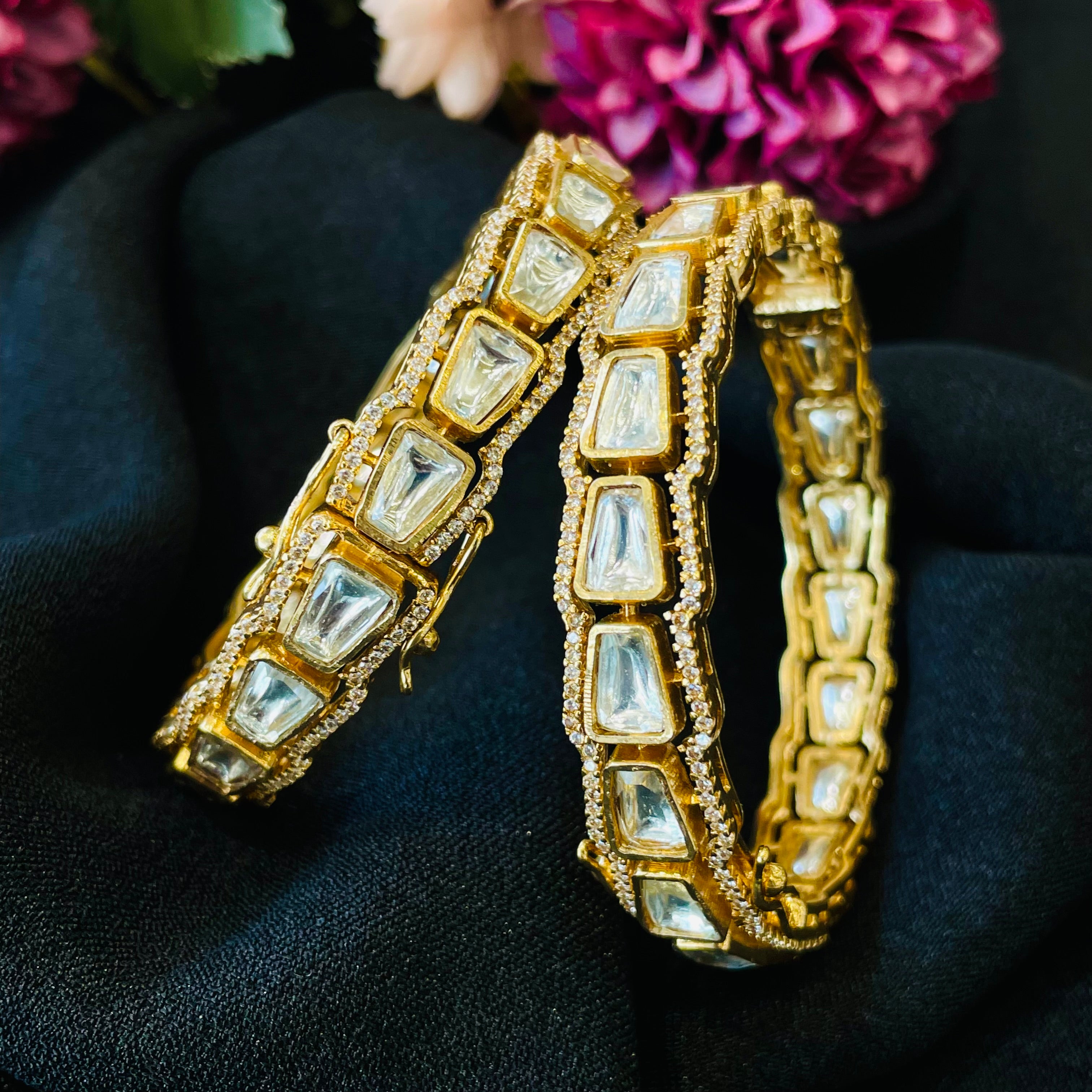 Nayaab Mahi Polki Bangles