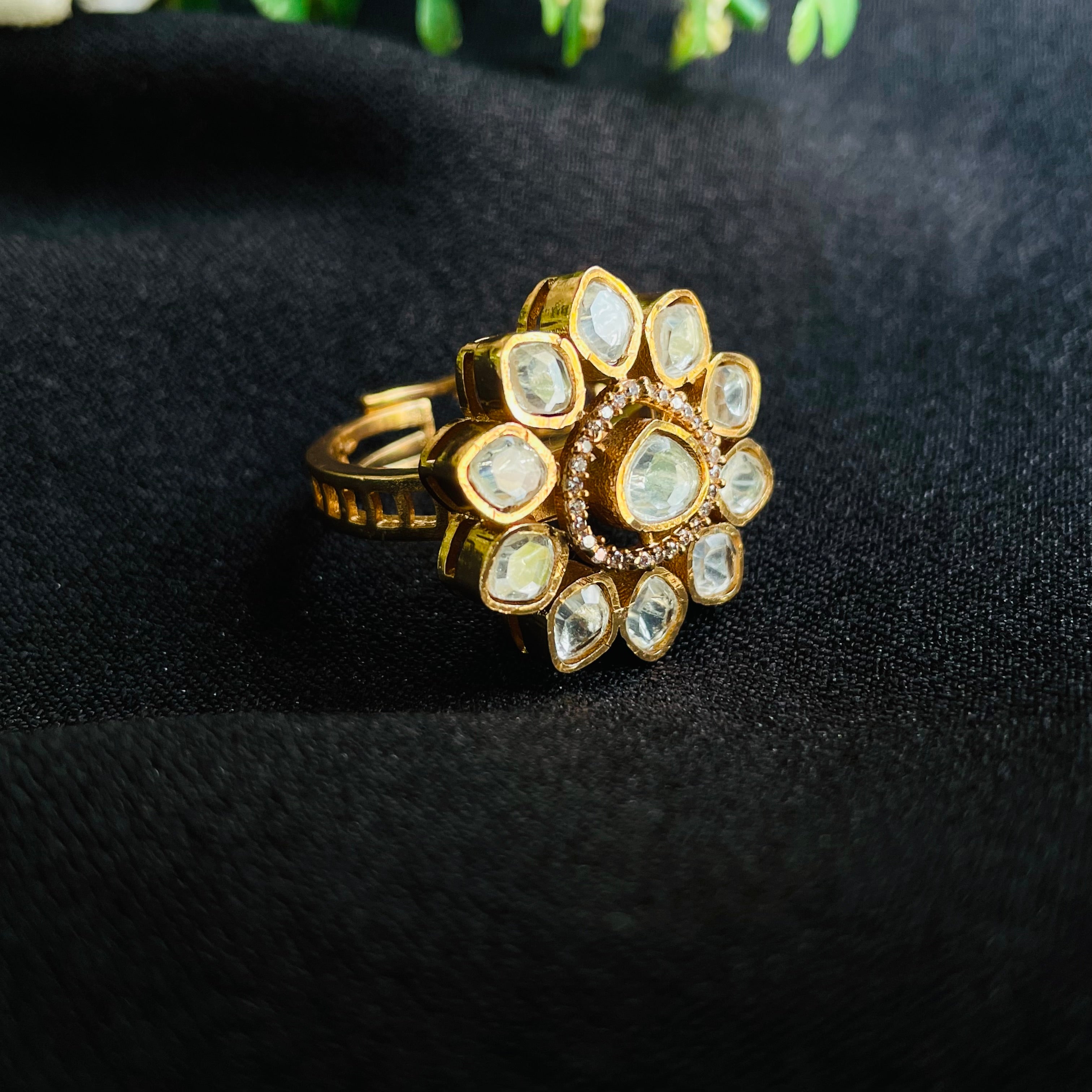 Nayaab Anamika Polki Ring