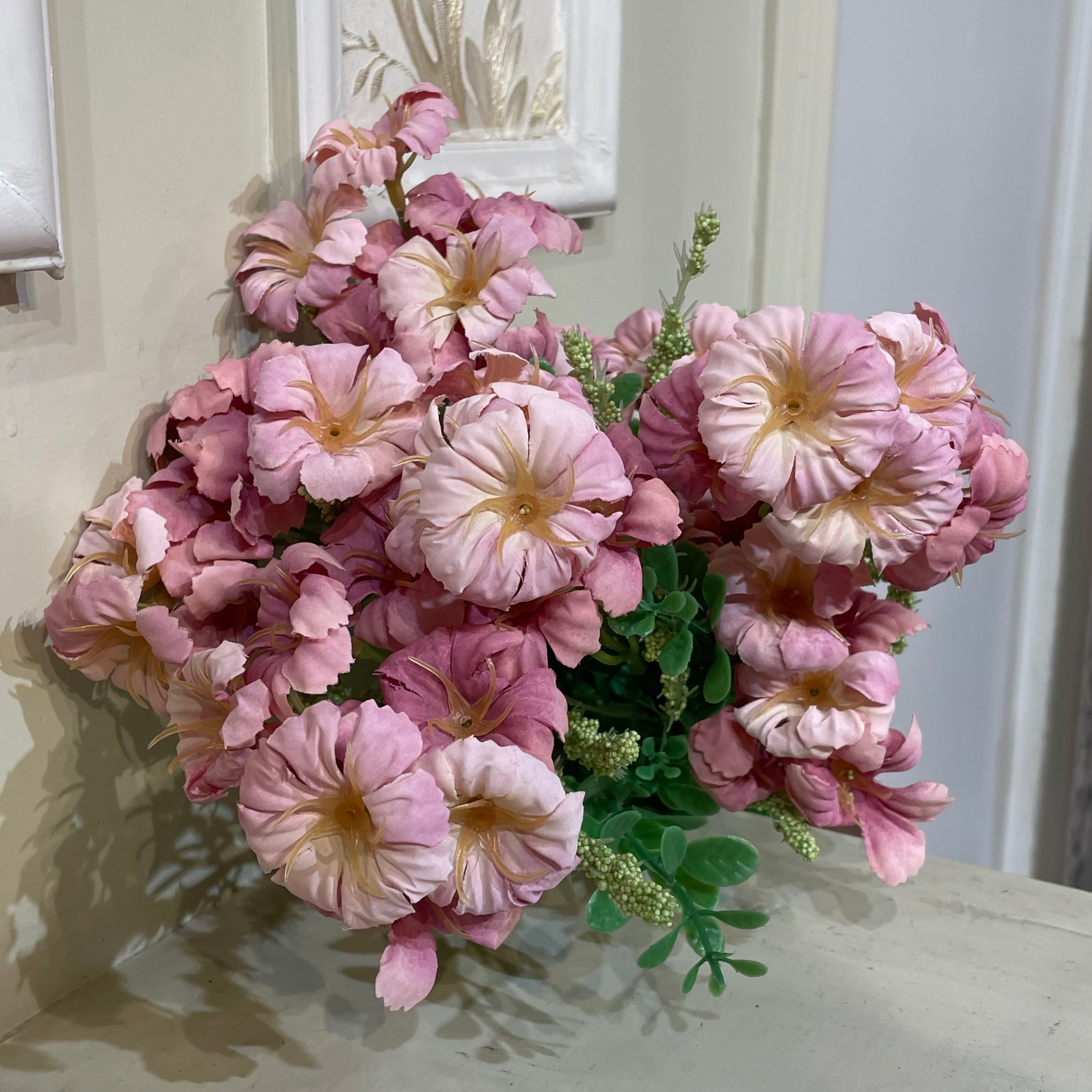 Artificial Flower & Grass Combo