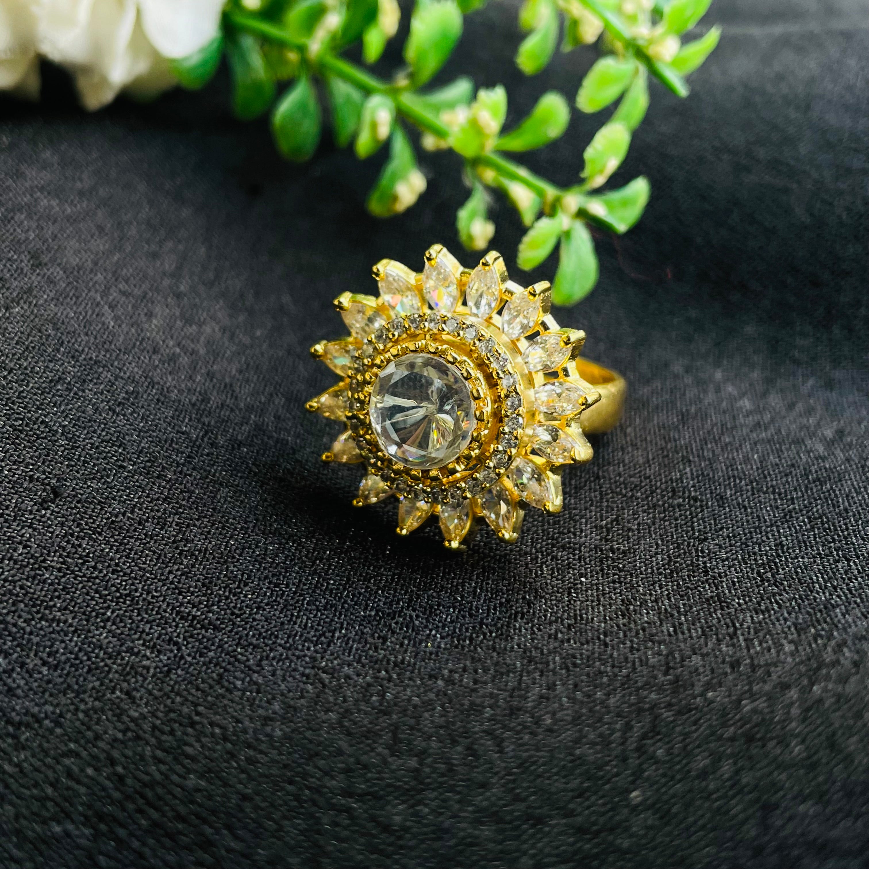 Nayaab sneha polki ring adjustable