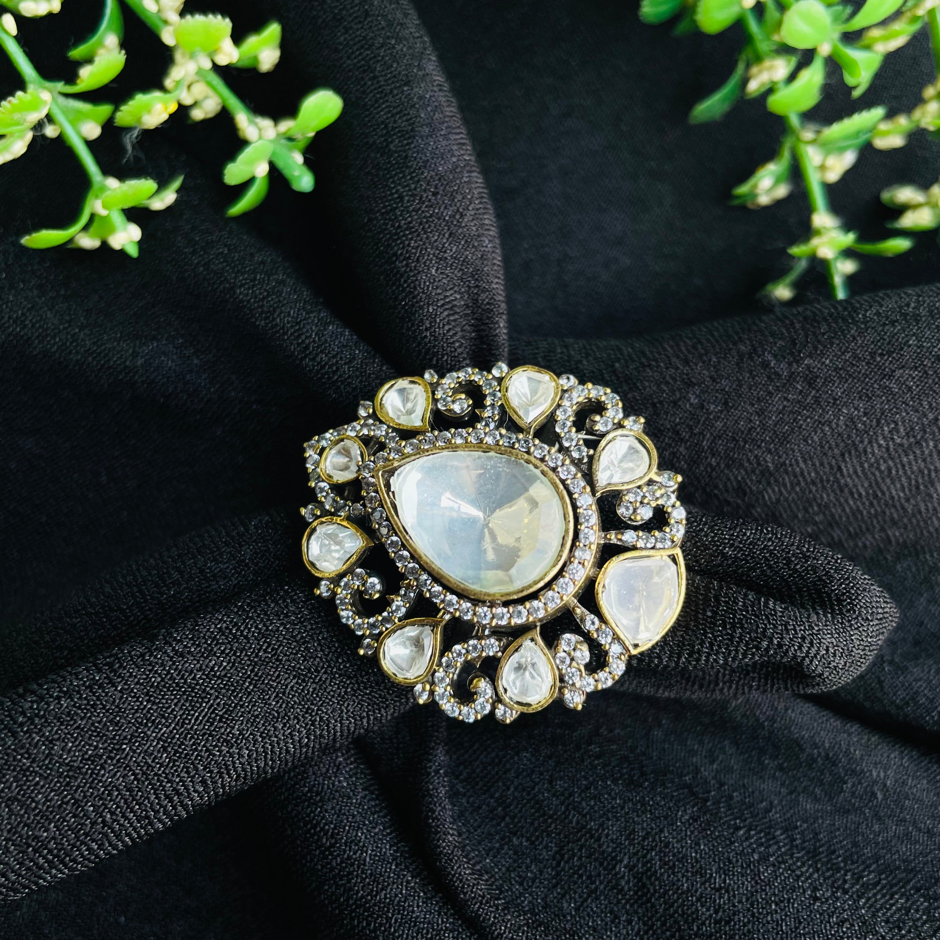 Nayaab Adhya Polki Ring