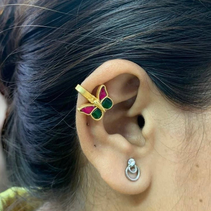 Nayaab Butterfly Earclip