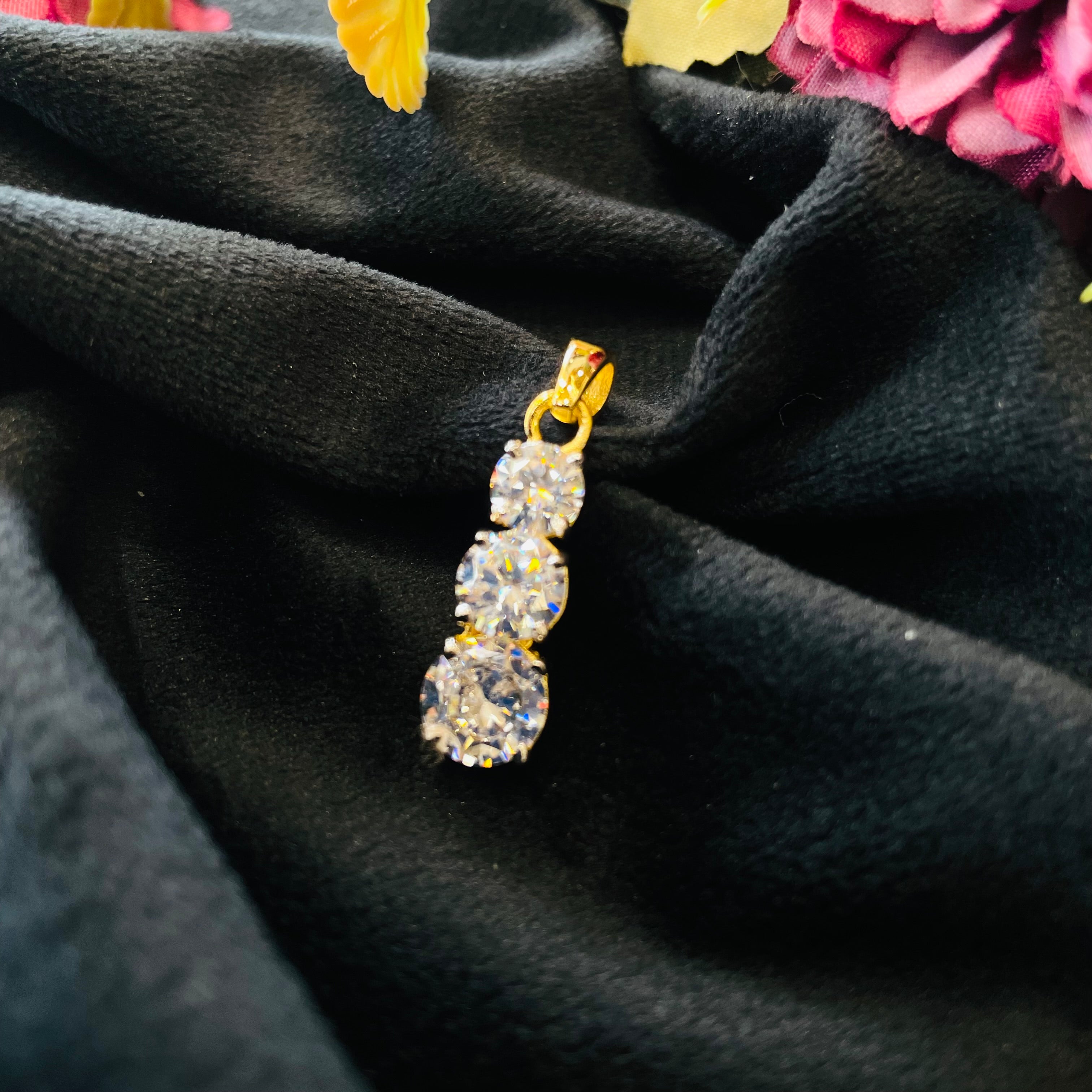 Vs Sterling Silver Pendant 03 3g Gold Polish