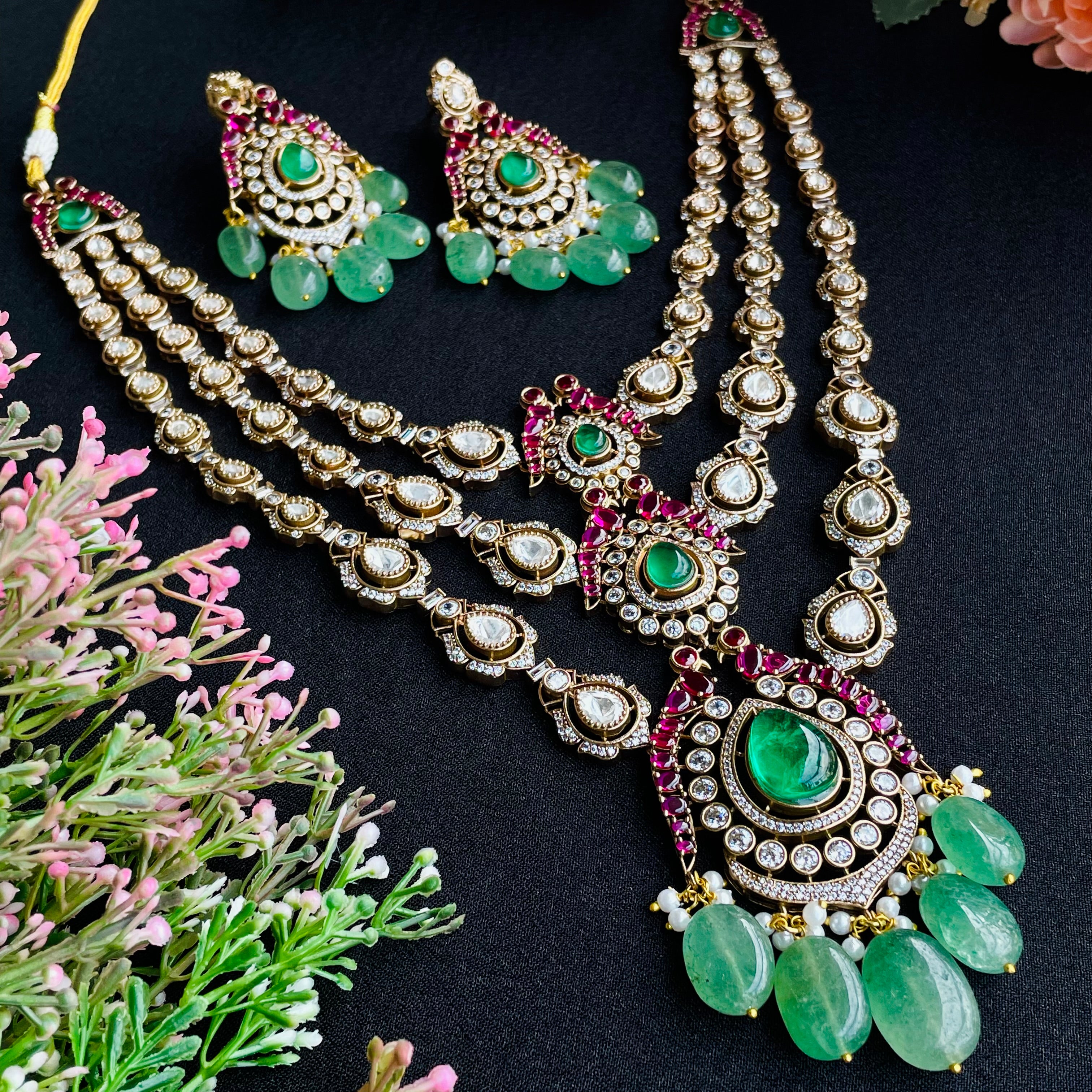 Nayaab Ayeza Polki Neckpiece