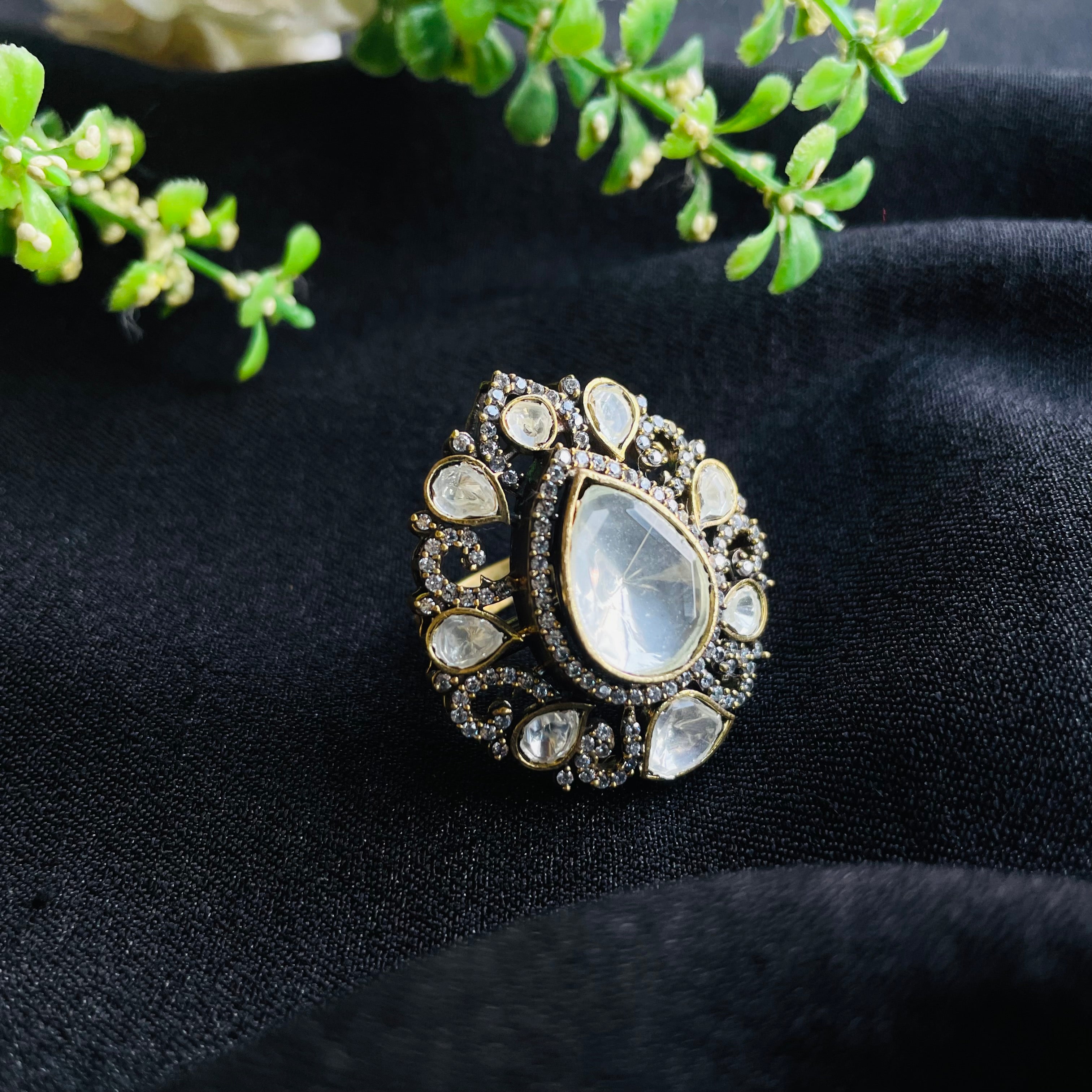 Nayaab Adhya Polki Ring