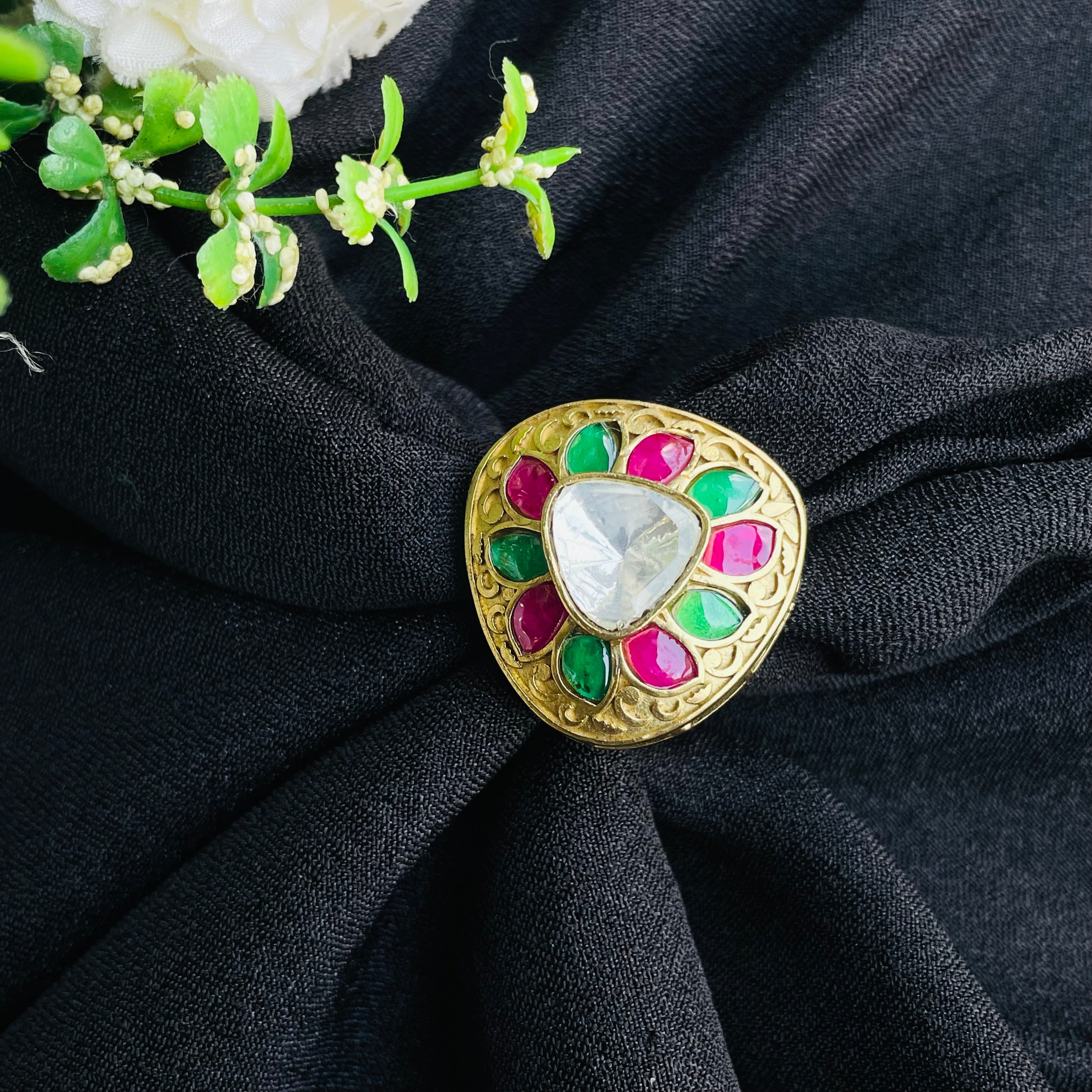 Nayaab Anika Polki Ring