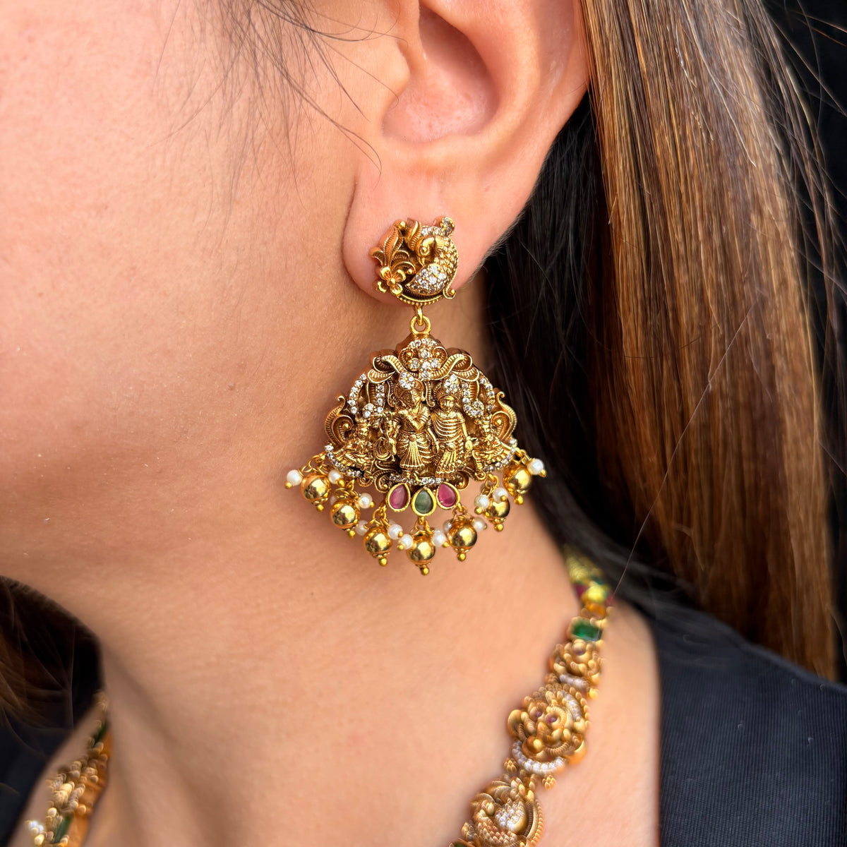 Rajlaxmi Temple Heritage Neckpiece