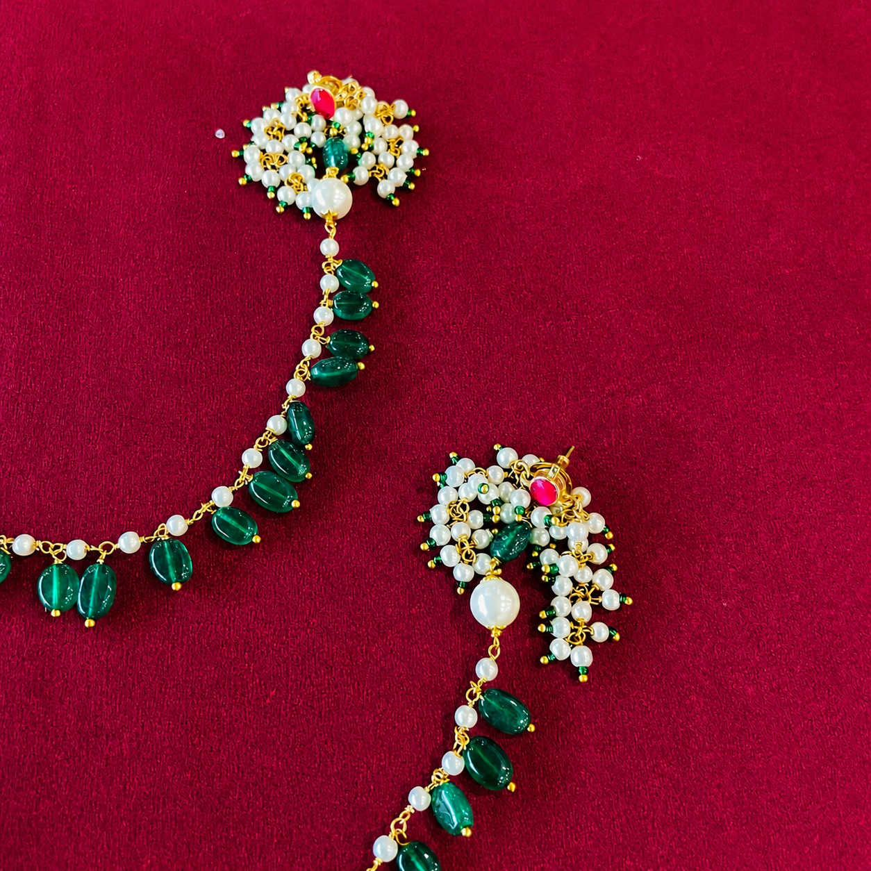 Nayaab isha kanchain earrings