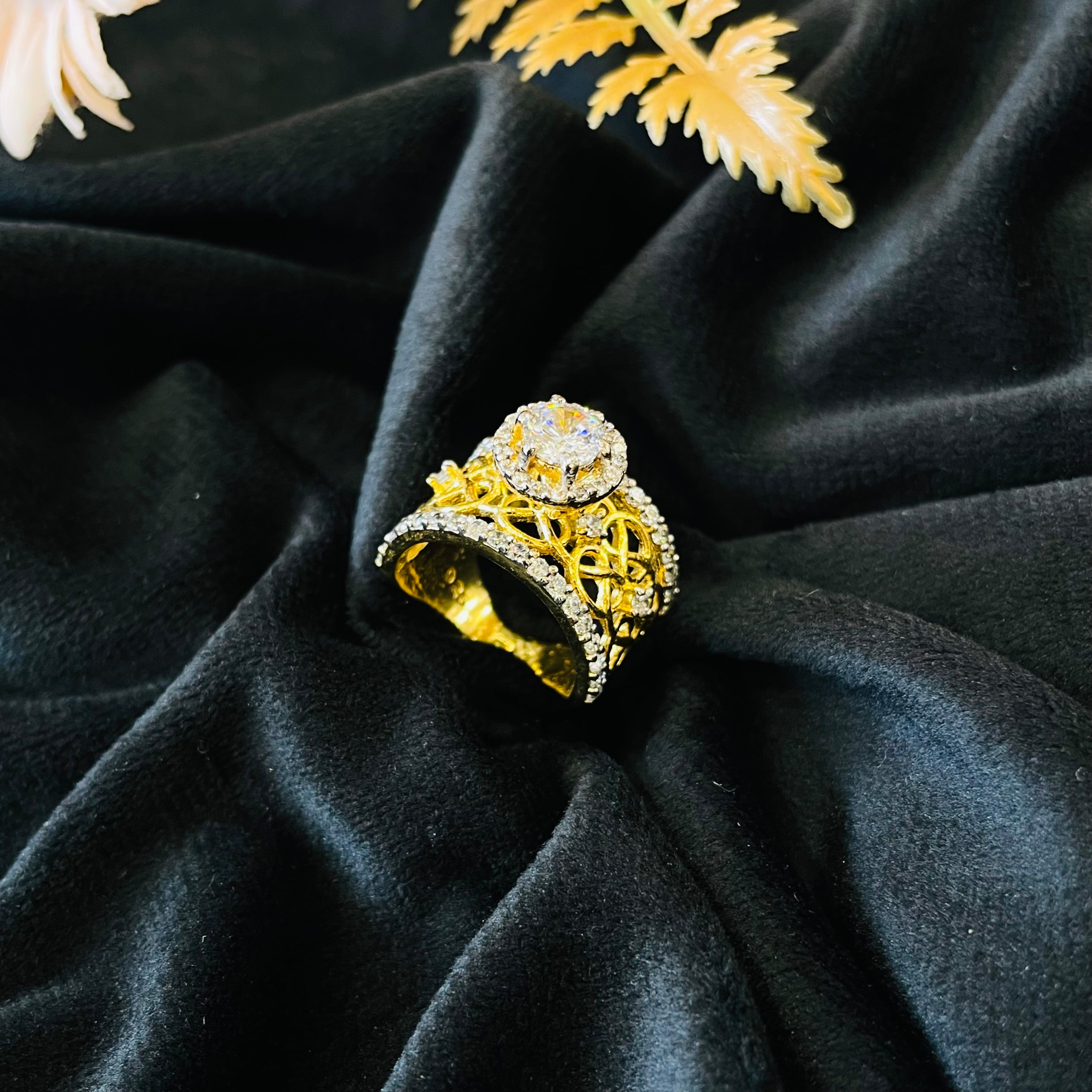 Vs Sterling Silver Cocktail Ring 224 9g