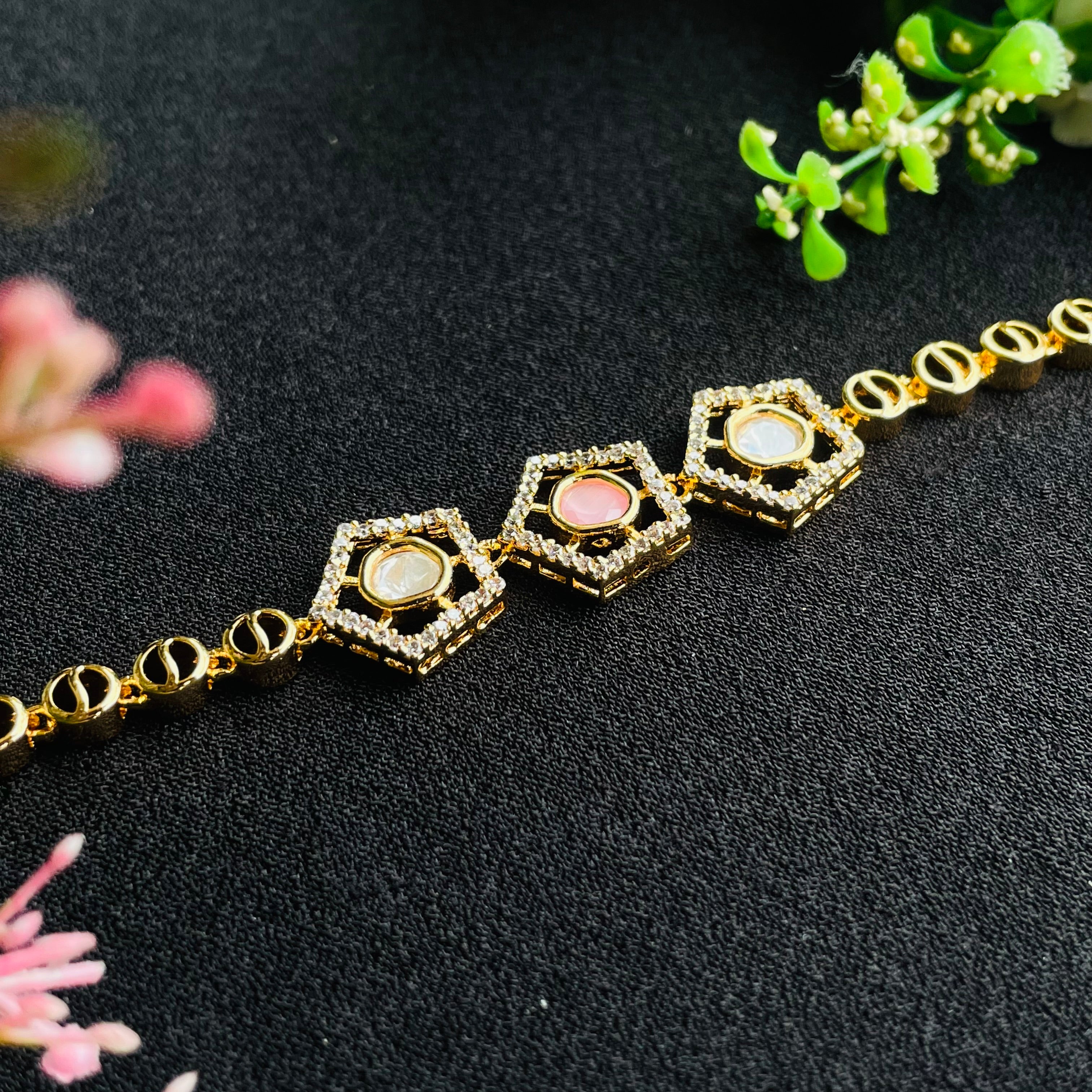 Nayaab Alima Polki Bracelet