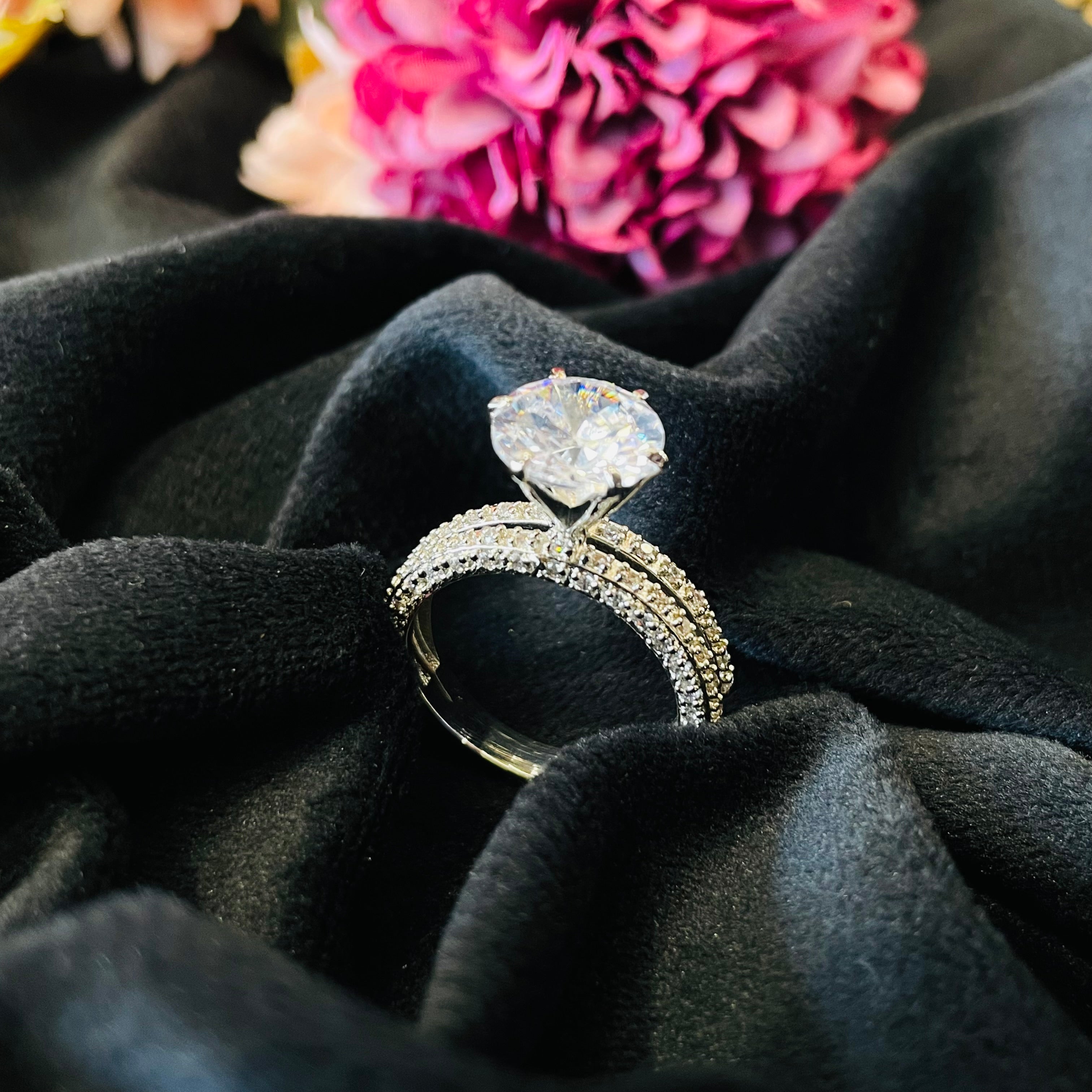 Vs sterling silver cocktail ring 215