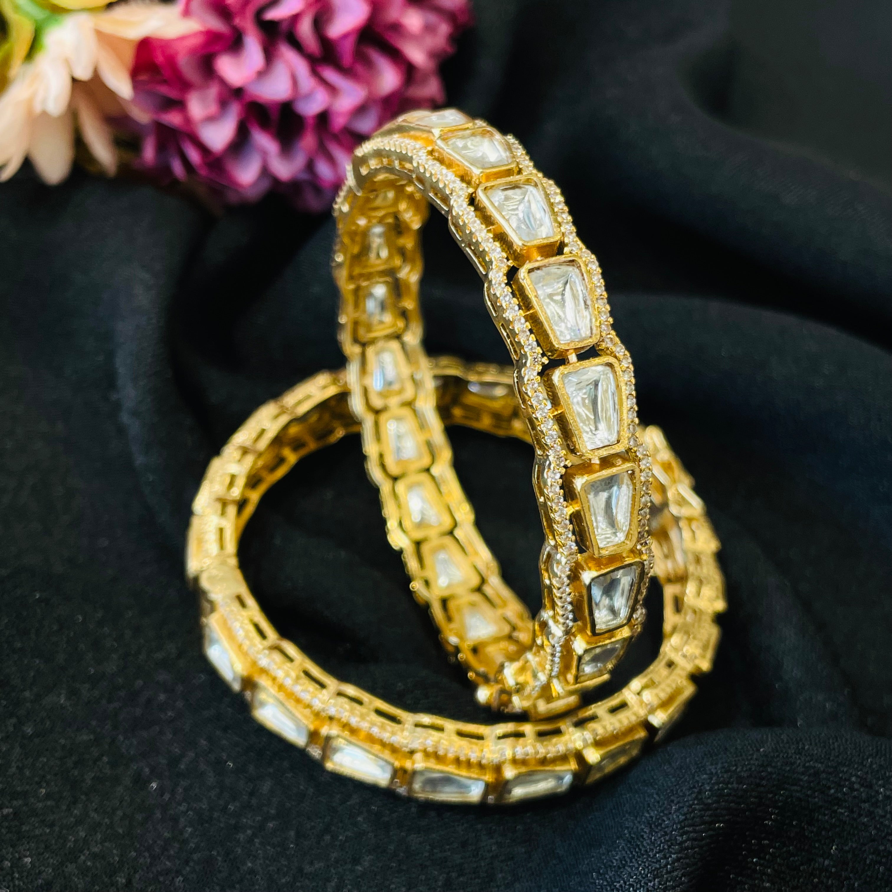 Nayaab Mahi Polki Bangles