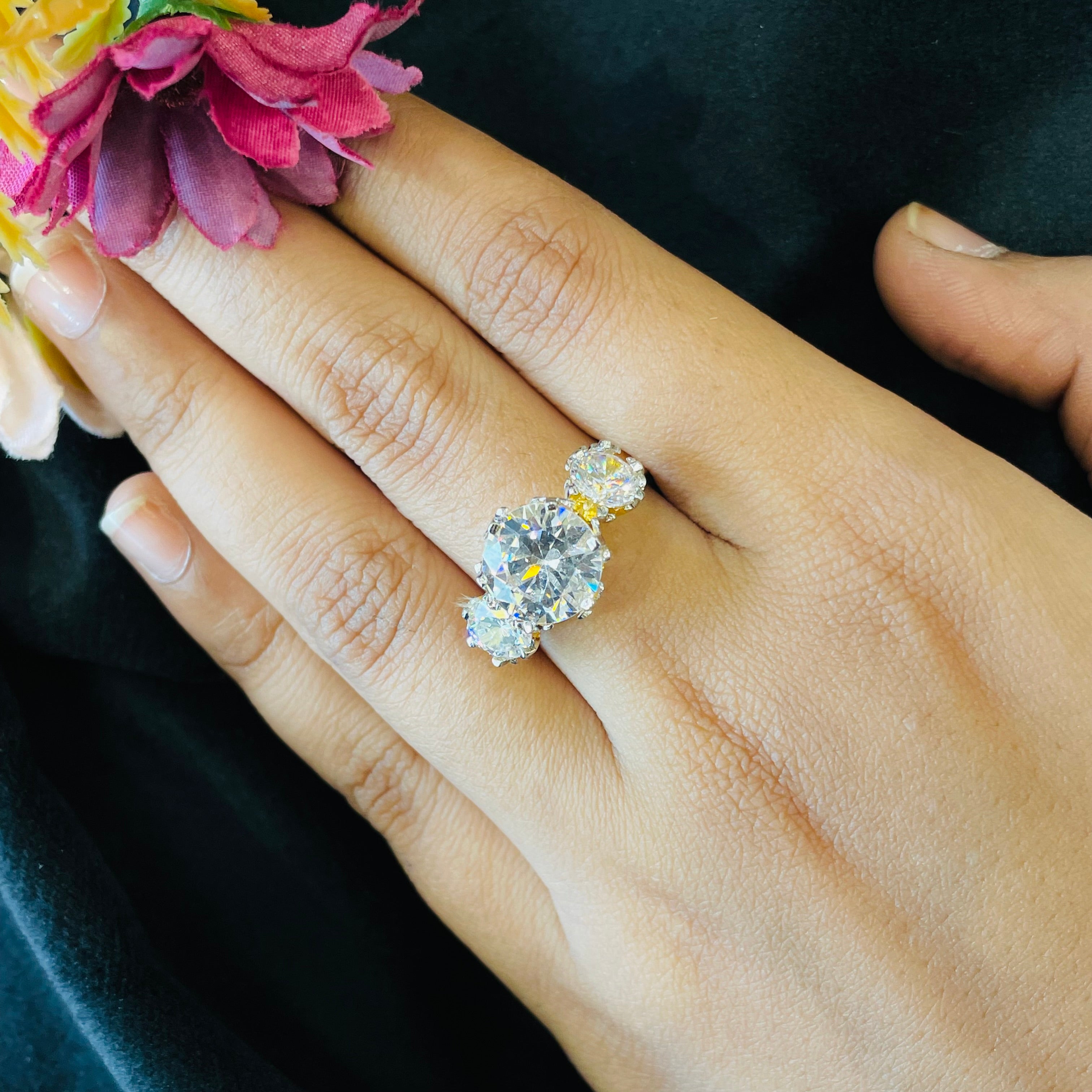 Vs Sterling Silver Cocktail Ring 218 6g