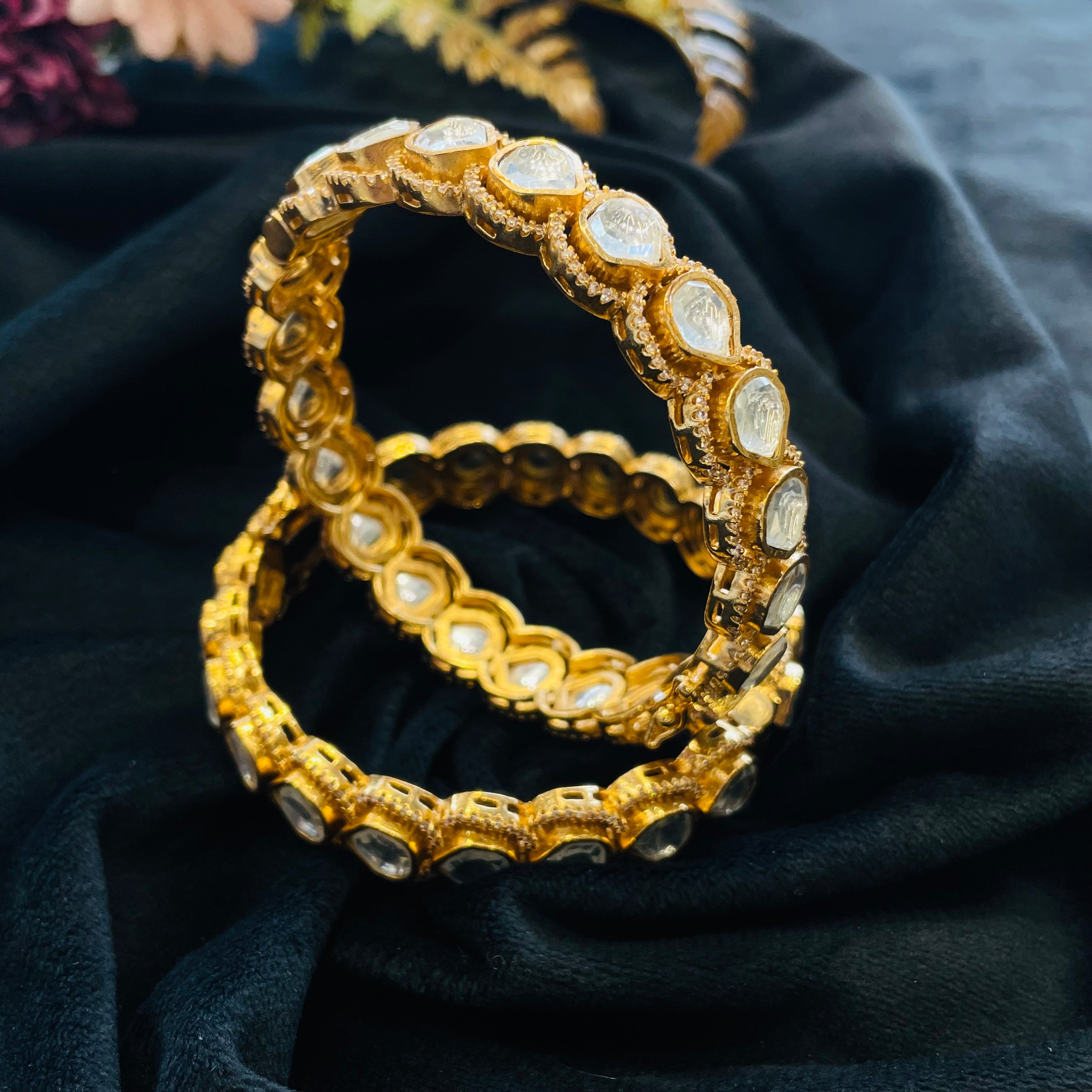 Nayaab Reva Polki Bangle
