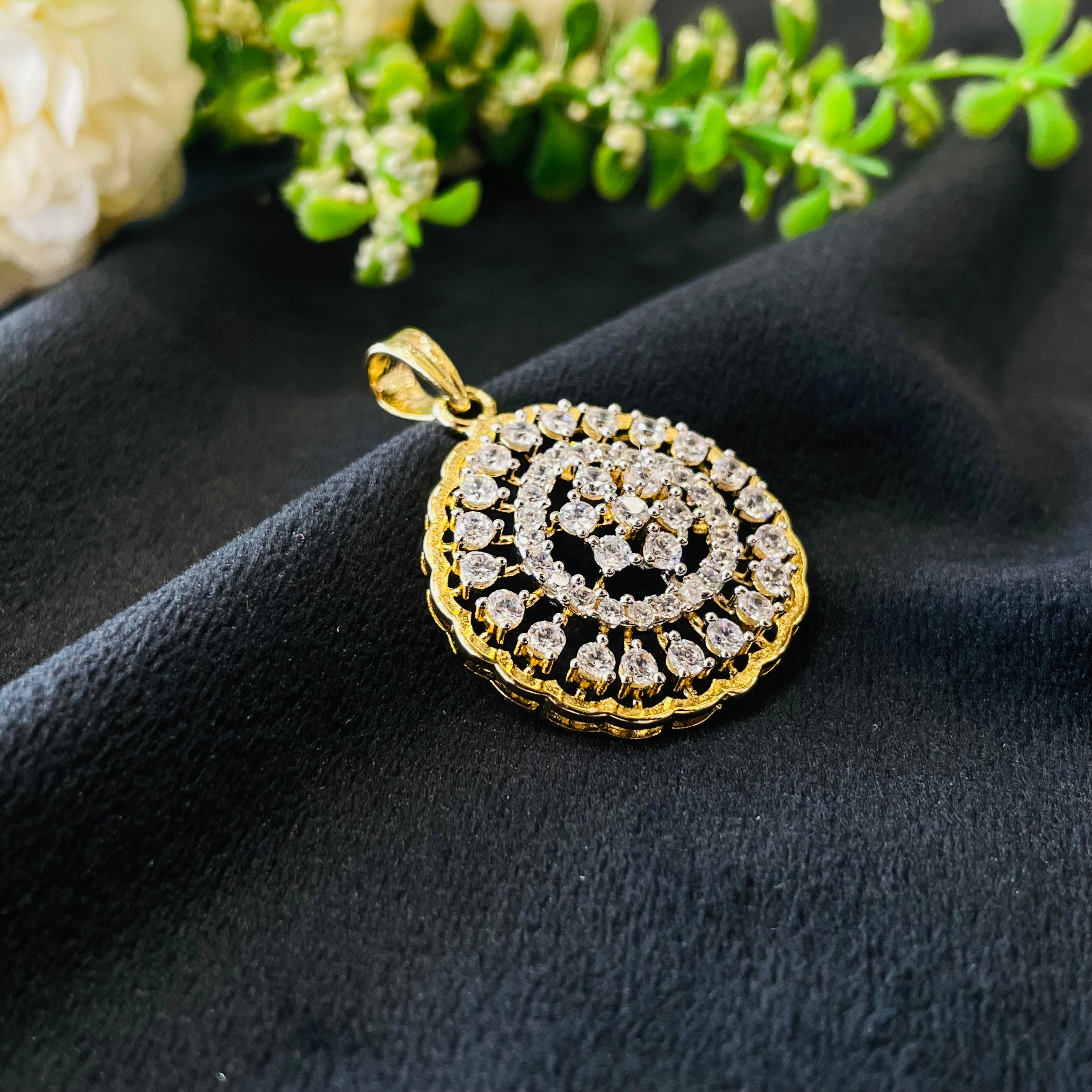 Vs Sterling Silver Pendant Set 04 14g