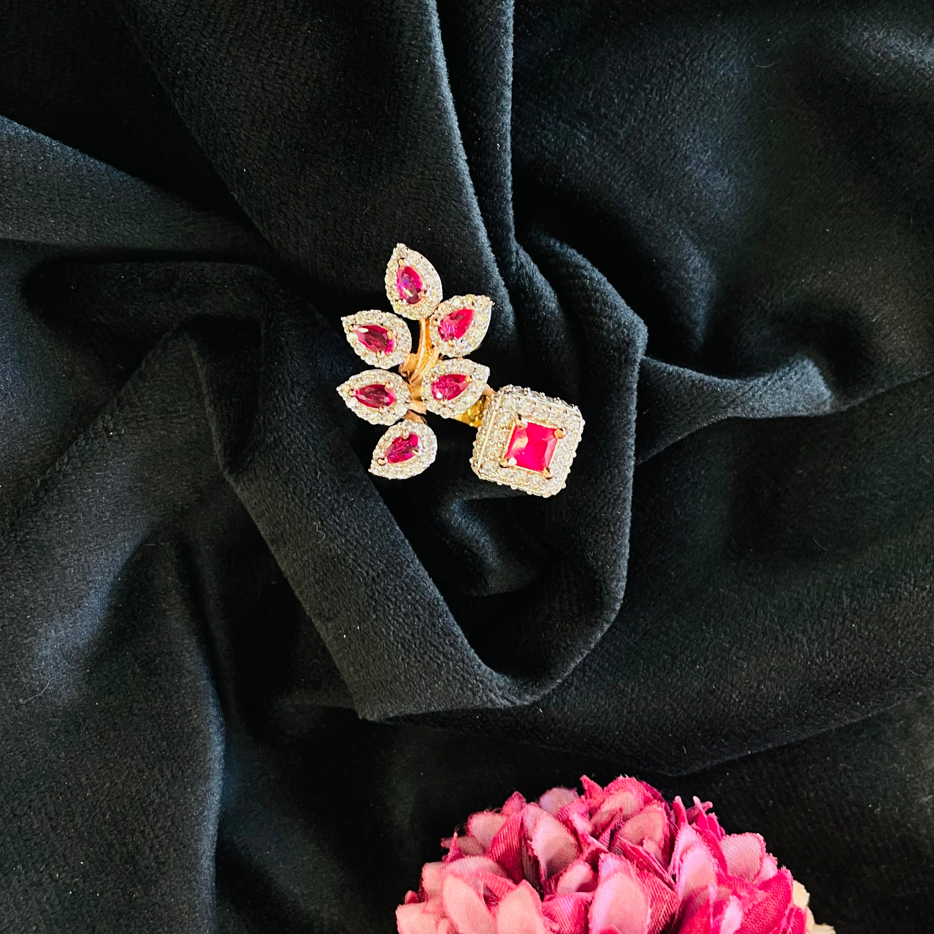 Vs sterling silver cocktail ring 216 14g